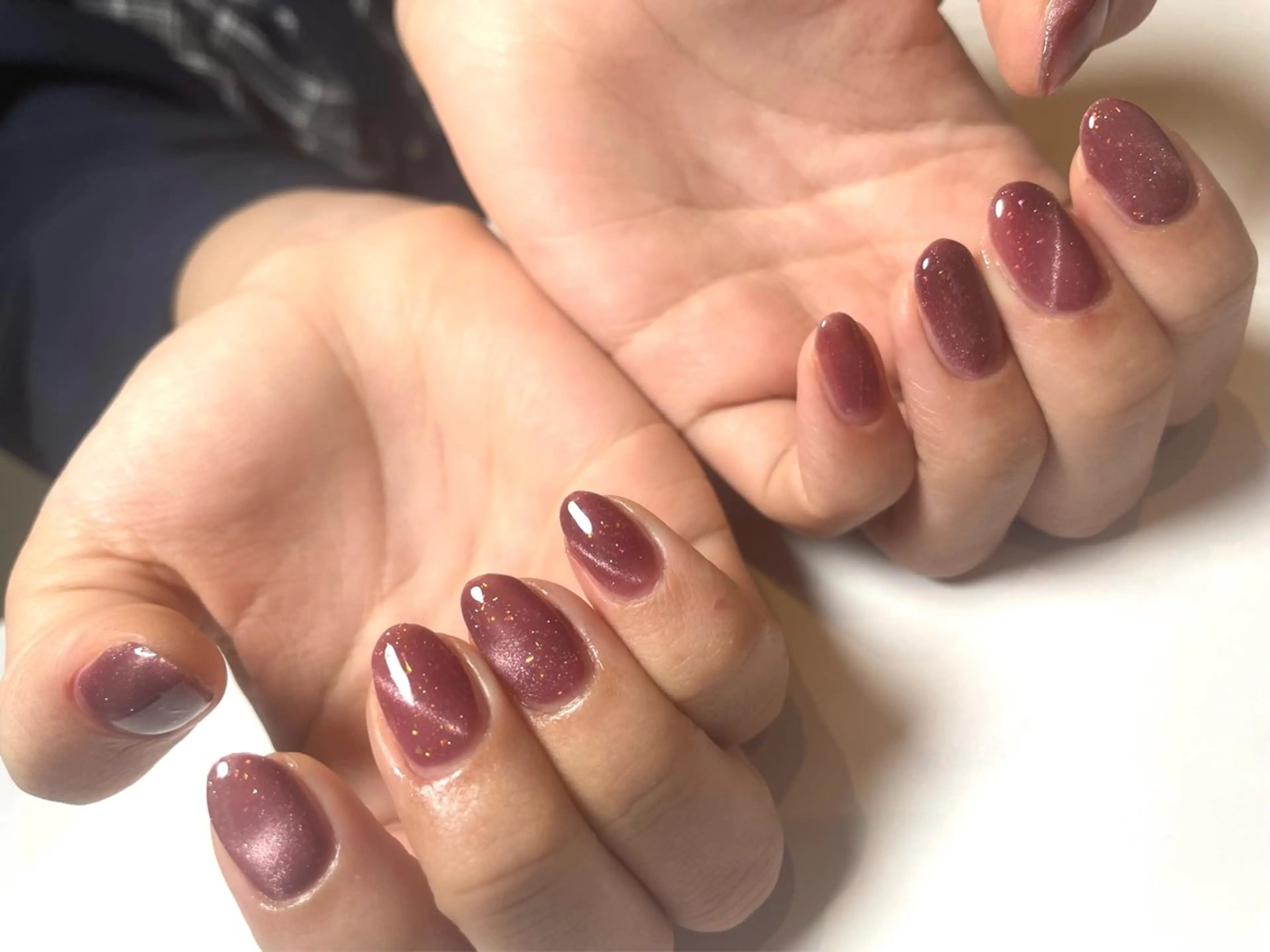 マグネットネイル💅キラキラ🤩ラメ❤️の写真