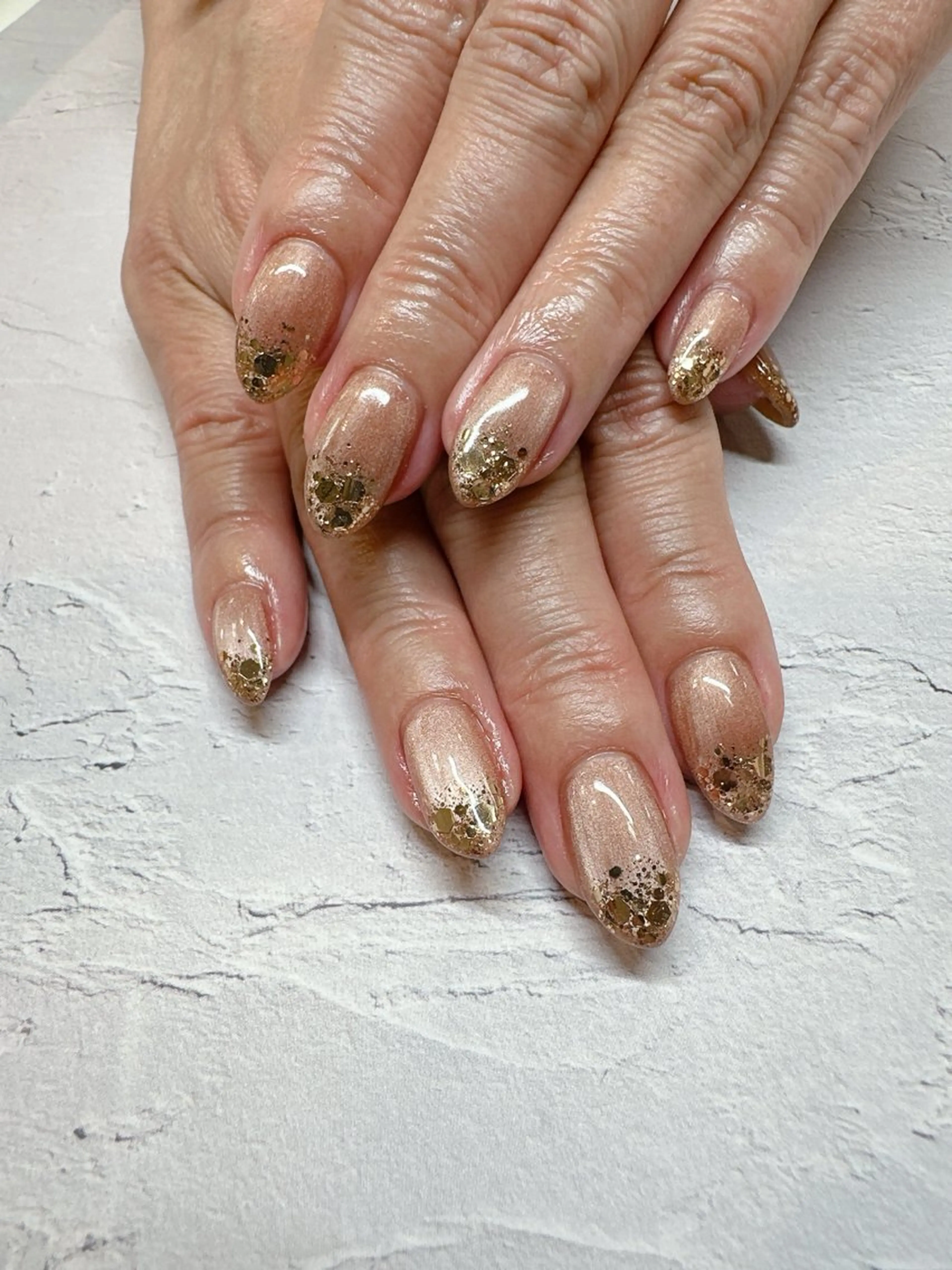 ネイル ラメ(グリッター) マグネットネイル ハンドネイル nailist SATO【銀座】のネイルデザイン