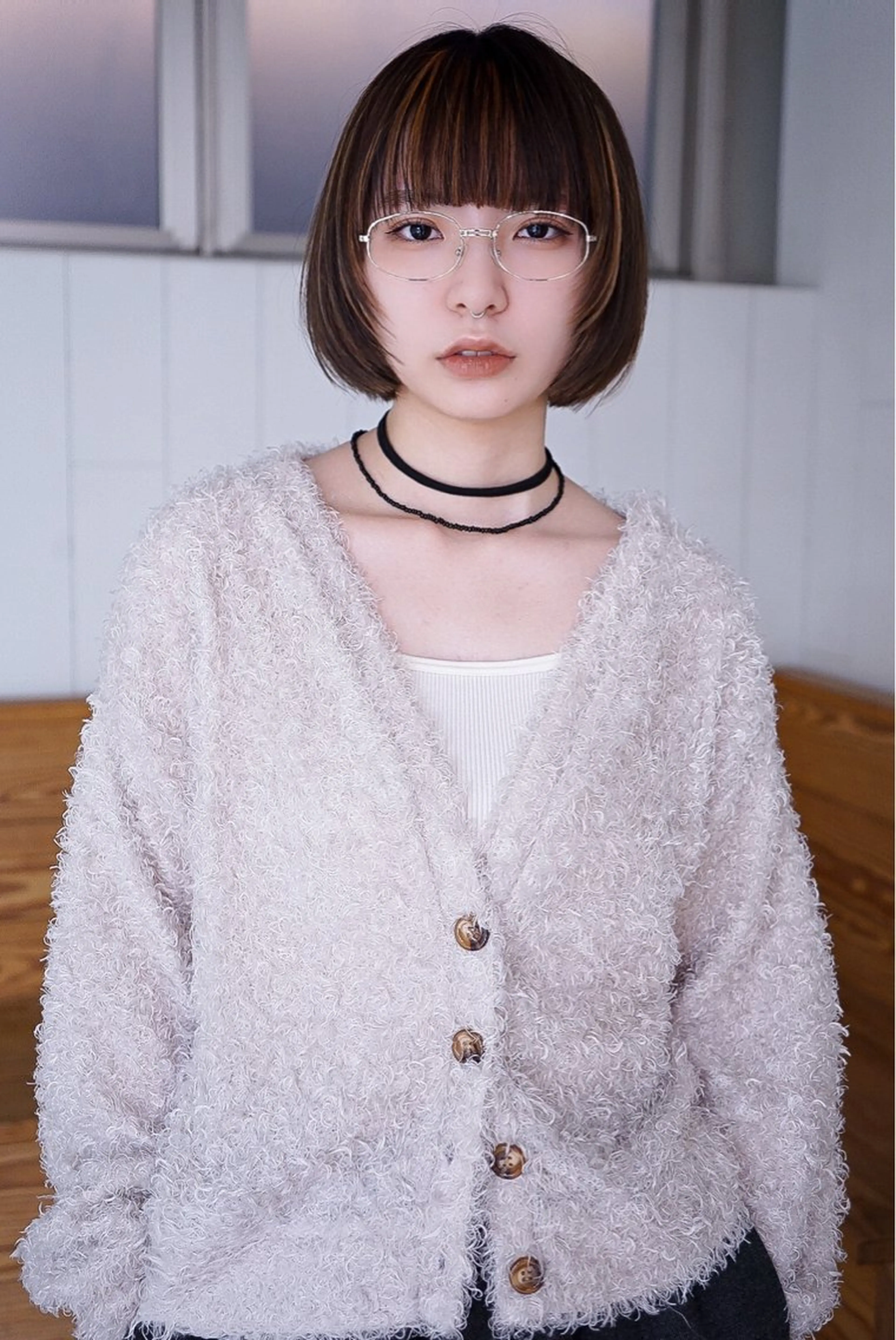 ショート カラー album銀座店所属・ブリーチ特化/ 銀座/シンヤのヘアスタイル