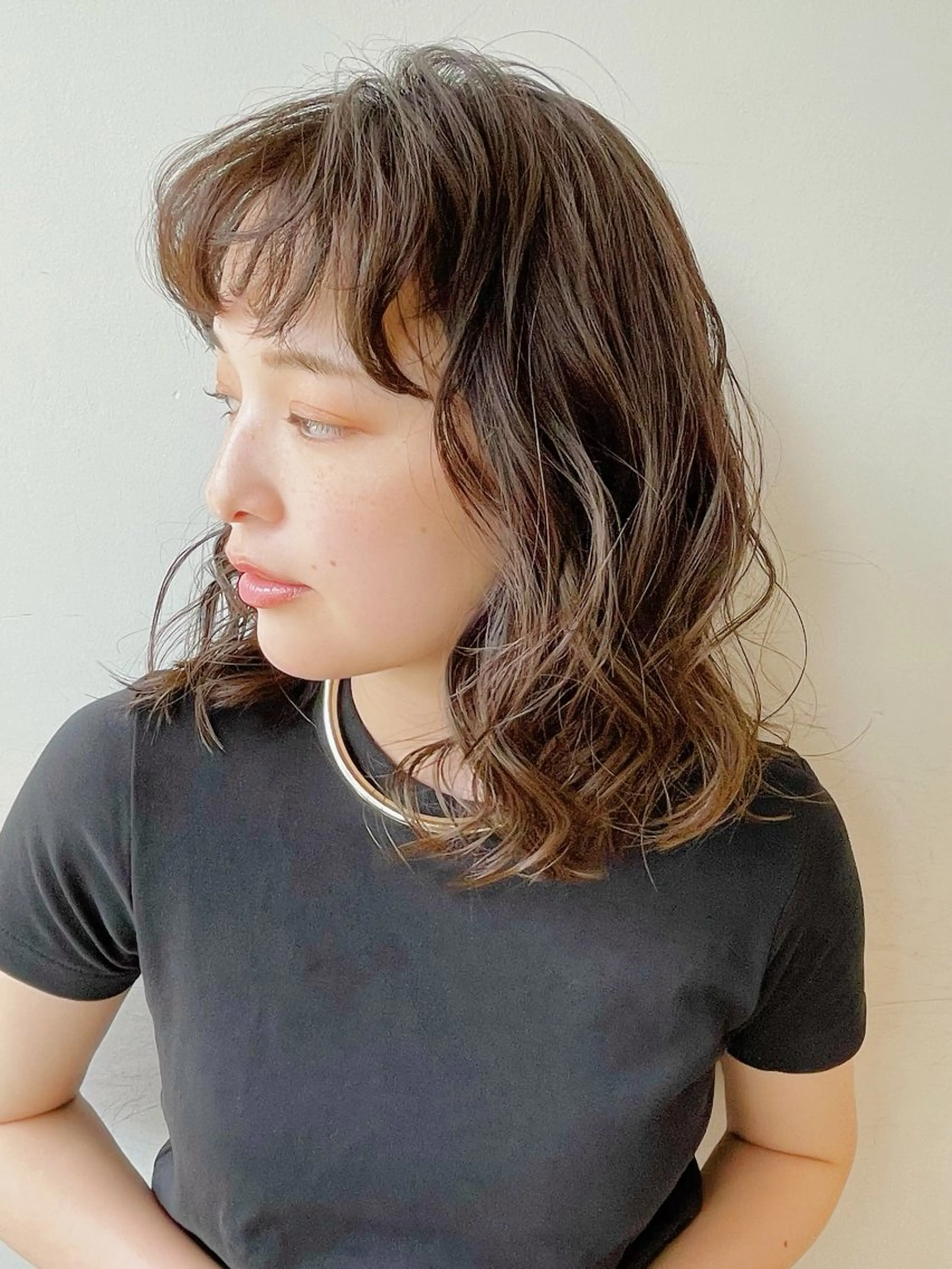 パーマ カット パーマ トリートメント ボブ/ミディアム 親しみやすさ/さくらのヘアスタイル