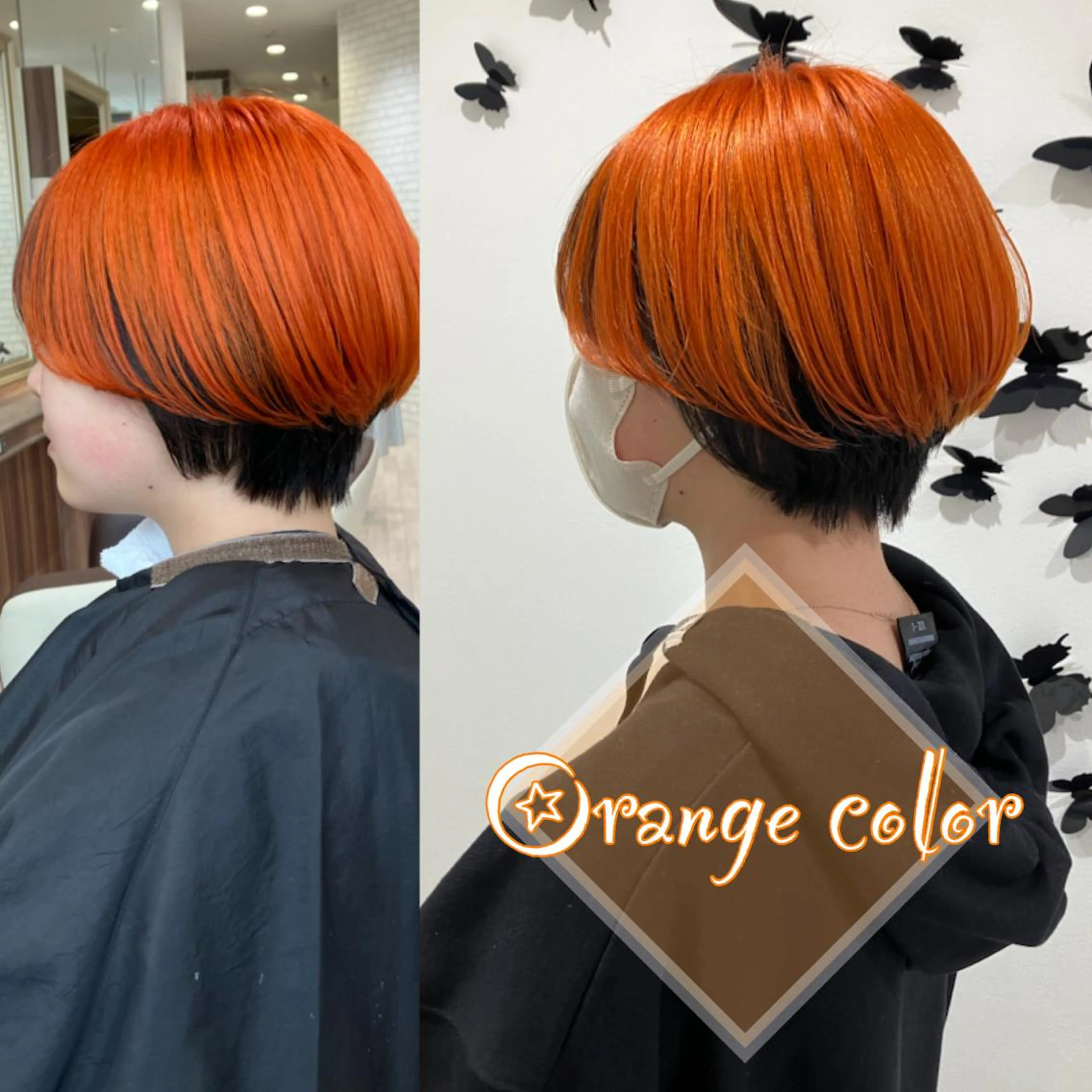 ショート カラー カット Re:st所属・Miyavi/カラー ショートボブのヘアスタイル