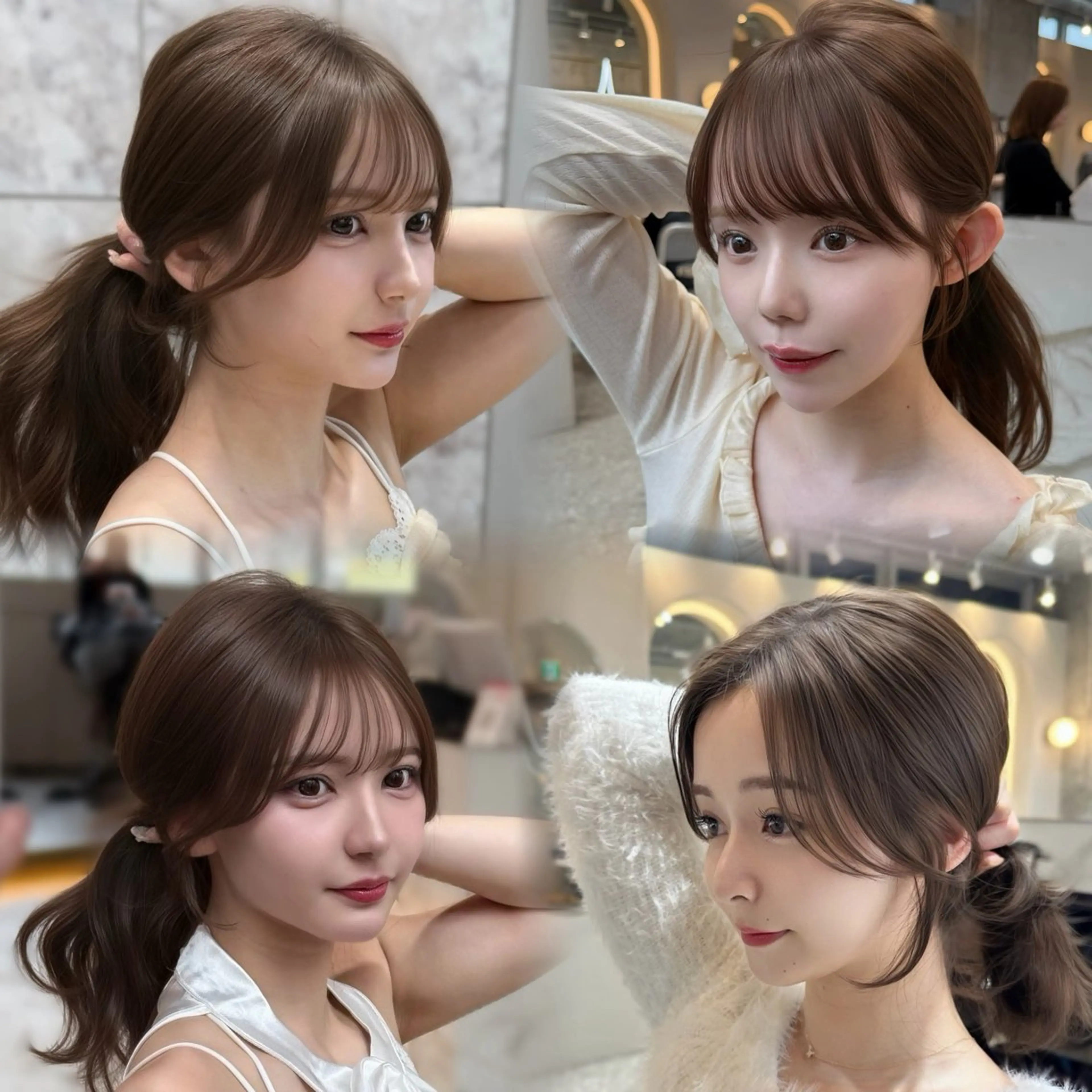 セミロング カラー カット ヘアカラー トリートメント 新宿/韓国風レイヤー 髪質改善/渋谷直樹のヘアスタイル