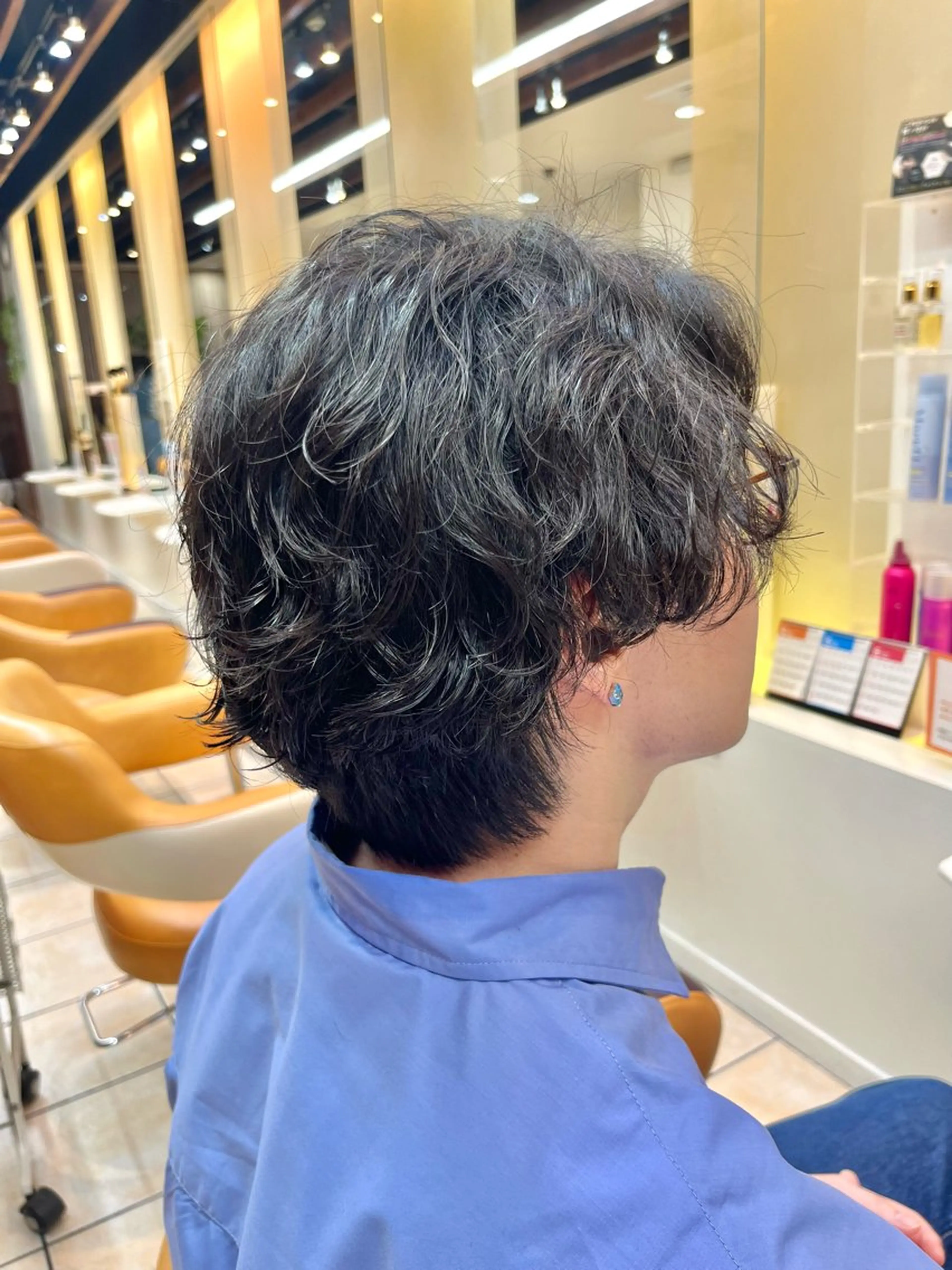 ショート パーマ メンズ カット パーマ メンズ特化/パーマ/ 髪質改善　高野奨馬のヘアスタイル