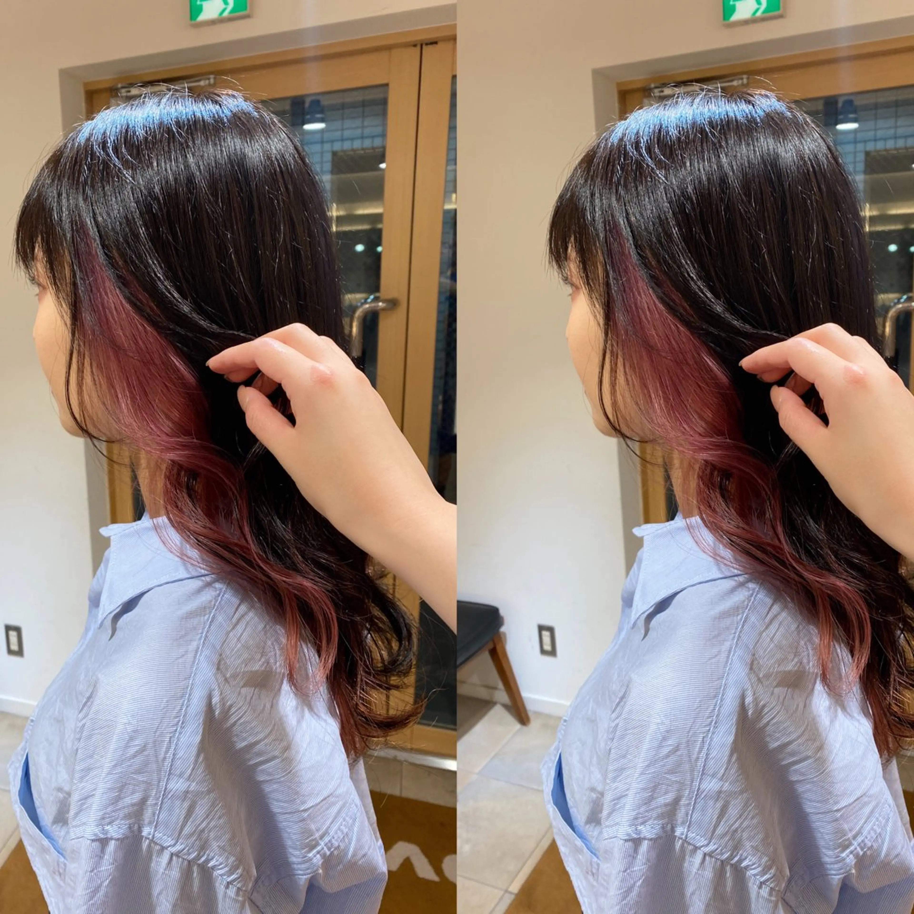 ロング ヘアカラー 谷川 あかりのヘアスタイル