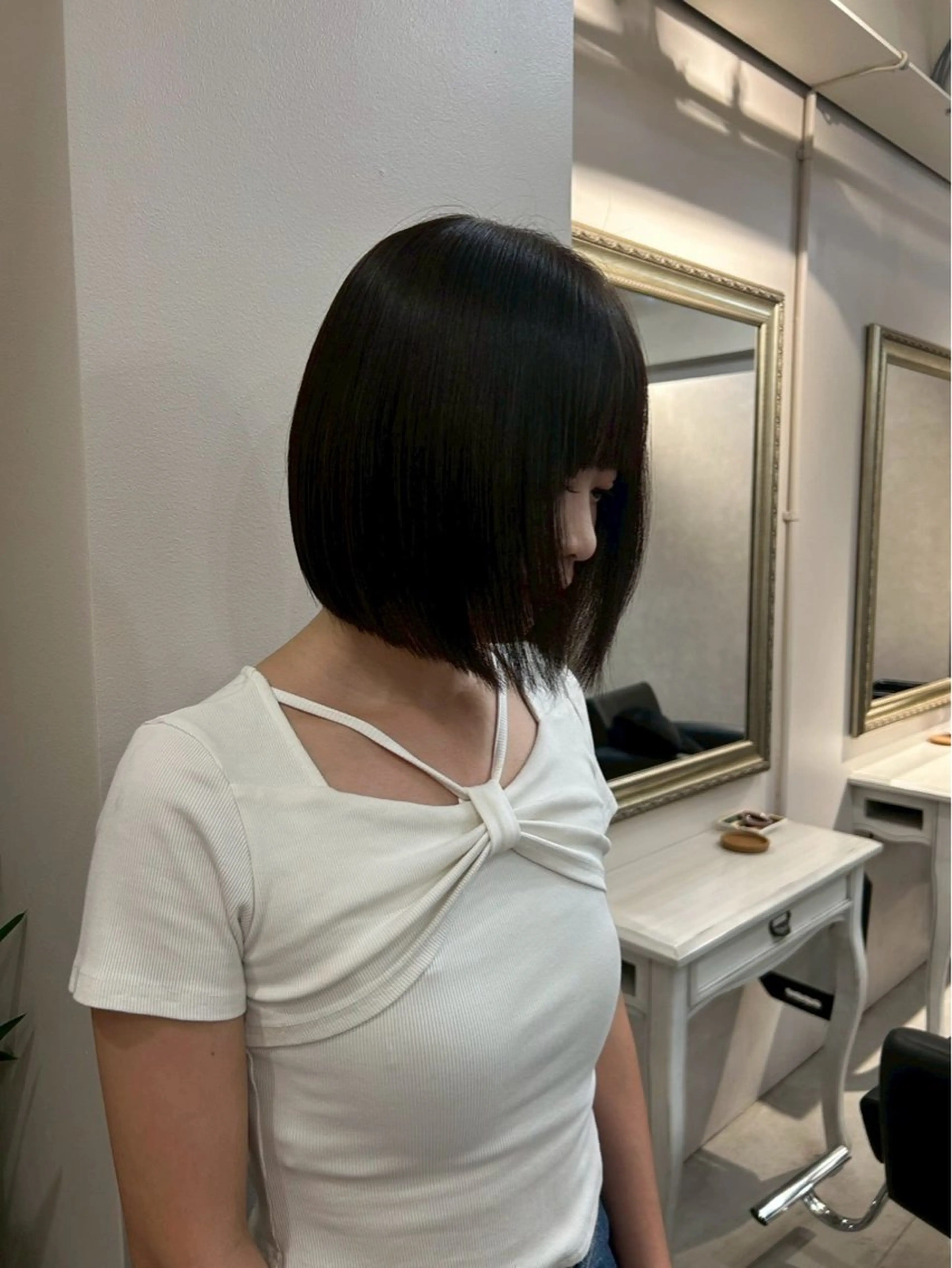 ショート 前下がりボブ ボブ braceあべの店 小笹花純のヘアスタイル