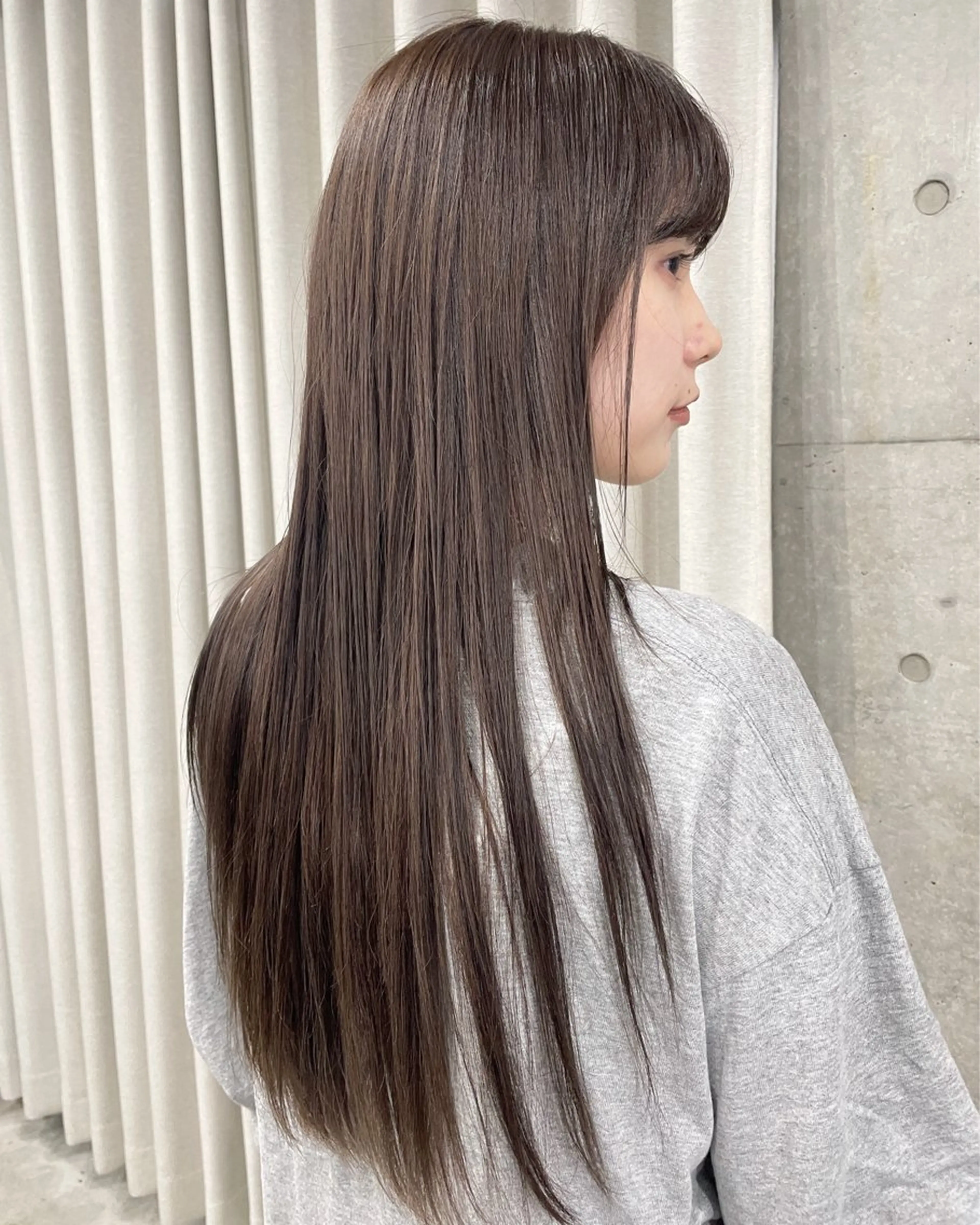 セミロング カラー 表参道/髪質改善・ 透明感 colorのヘアスタイル