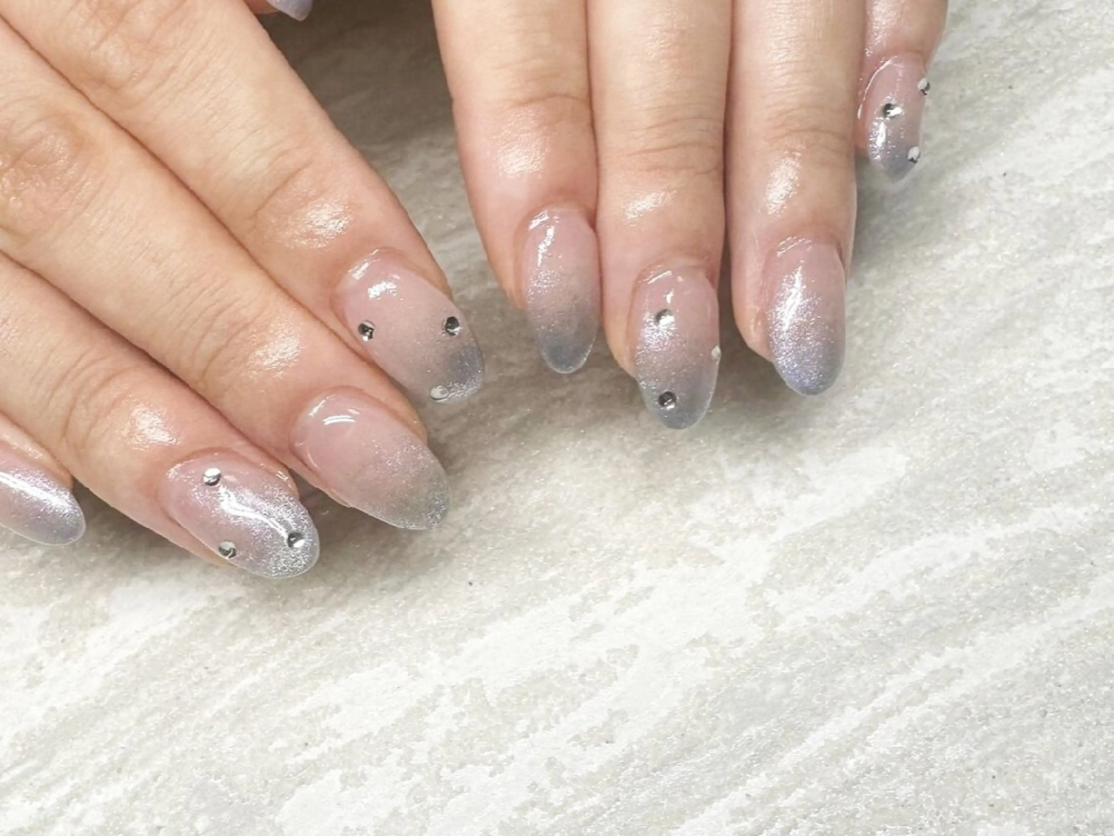 ネイル グラデーション マグネットネイル ハンドネイル JULIE NAILのネイルデザイン