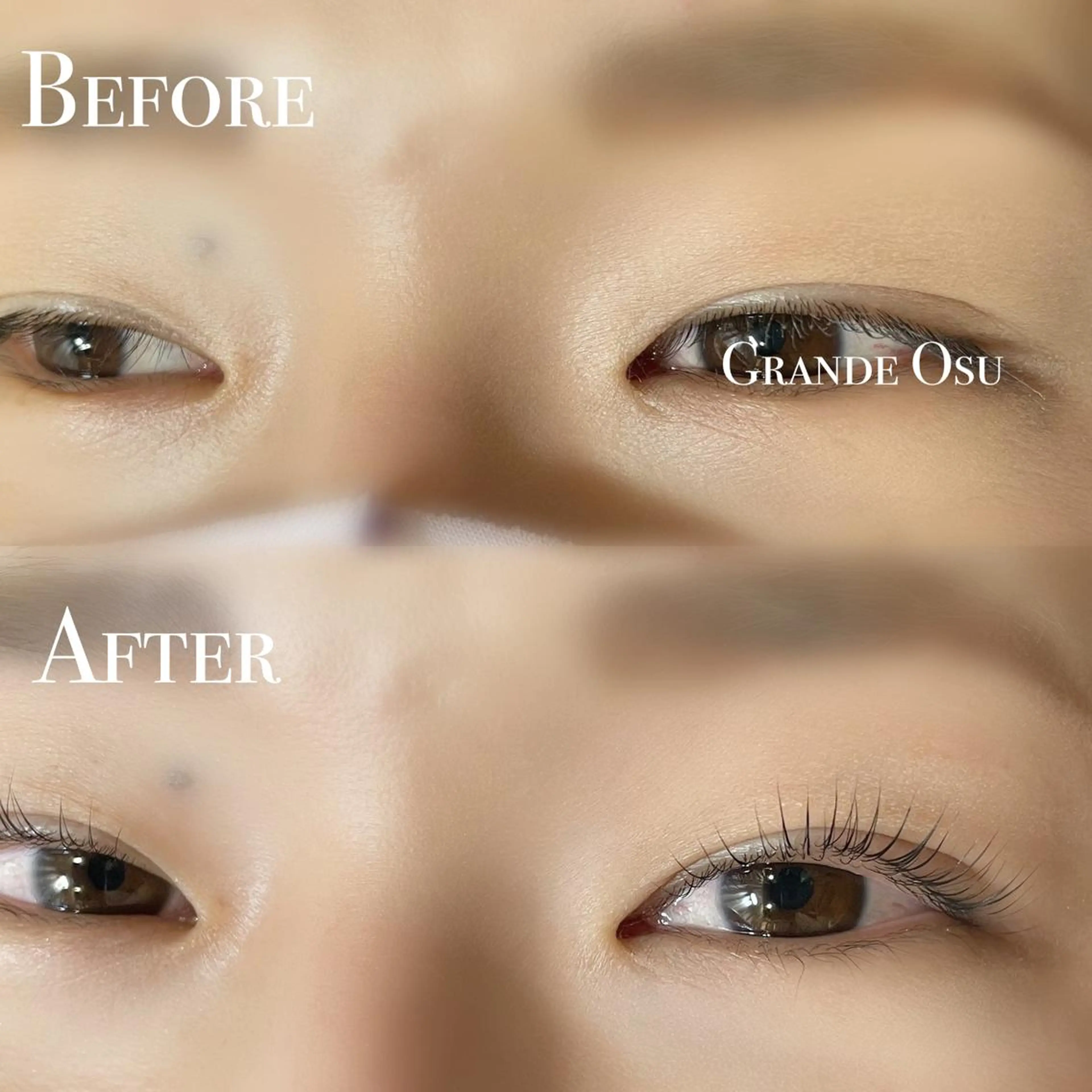 マツエク・マツパ パリジェンヌラッシュリフト マツパ GRANDE OSU 藤原/eye店長のマツエク・マツパデザイン