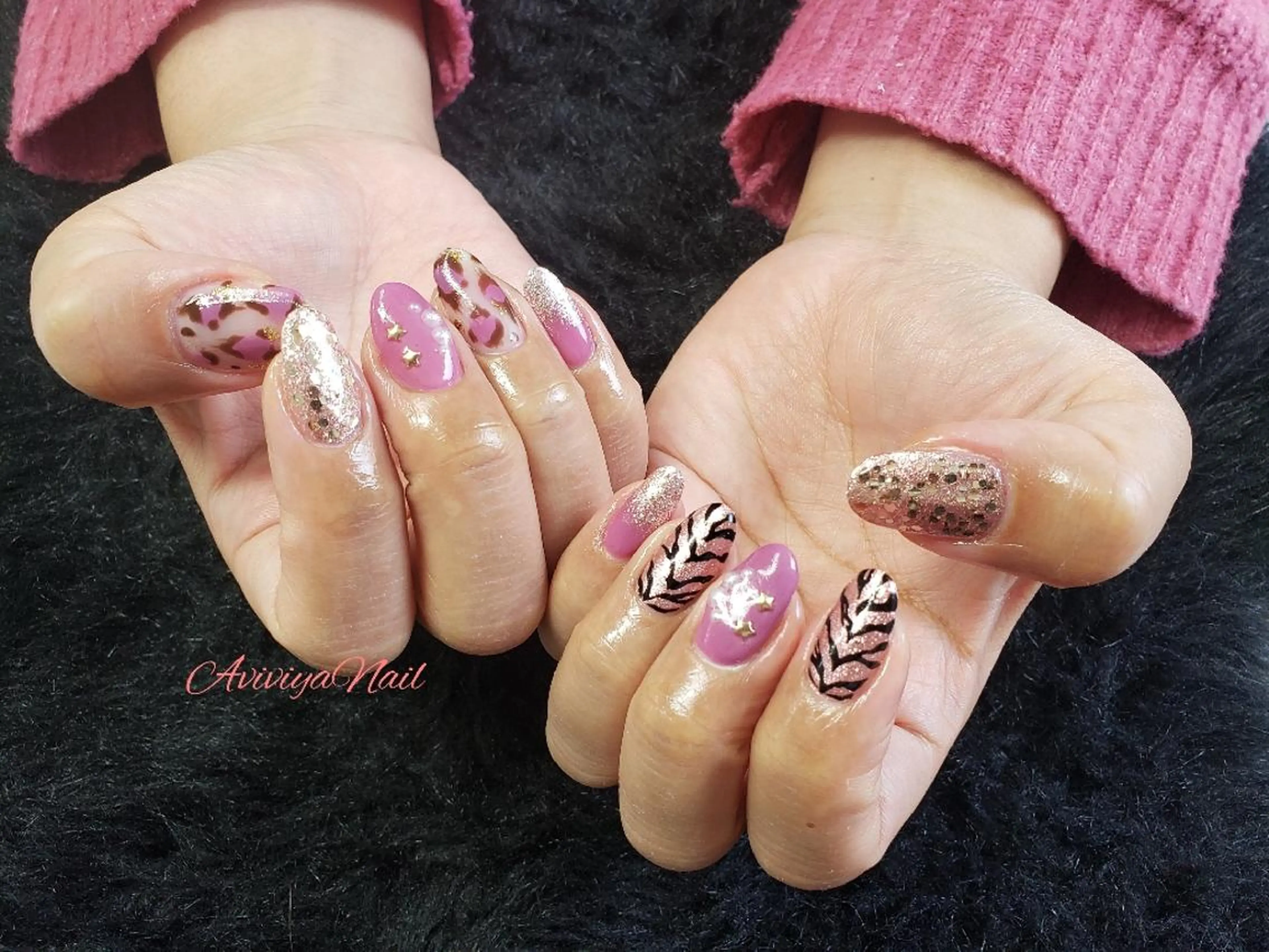 ネイル ピンク AviviyaNail所属・kubo ayaのネイルデザイン