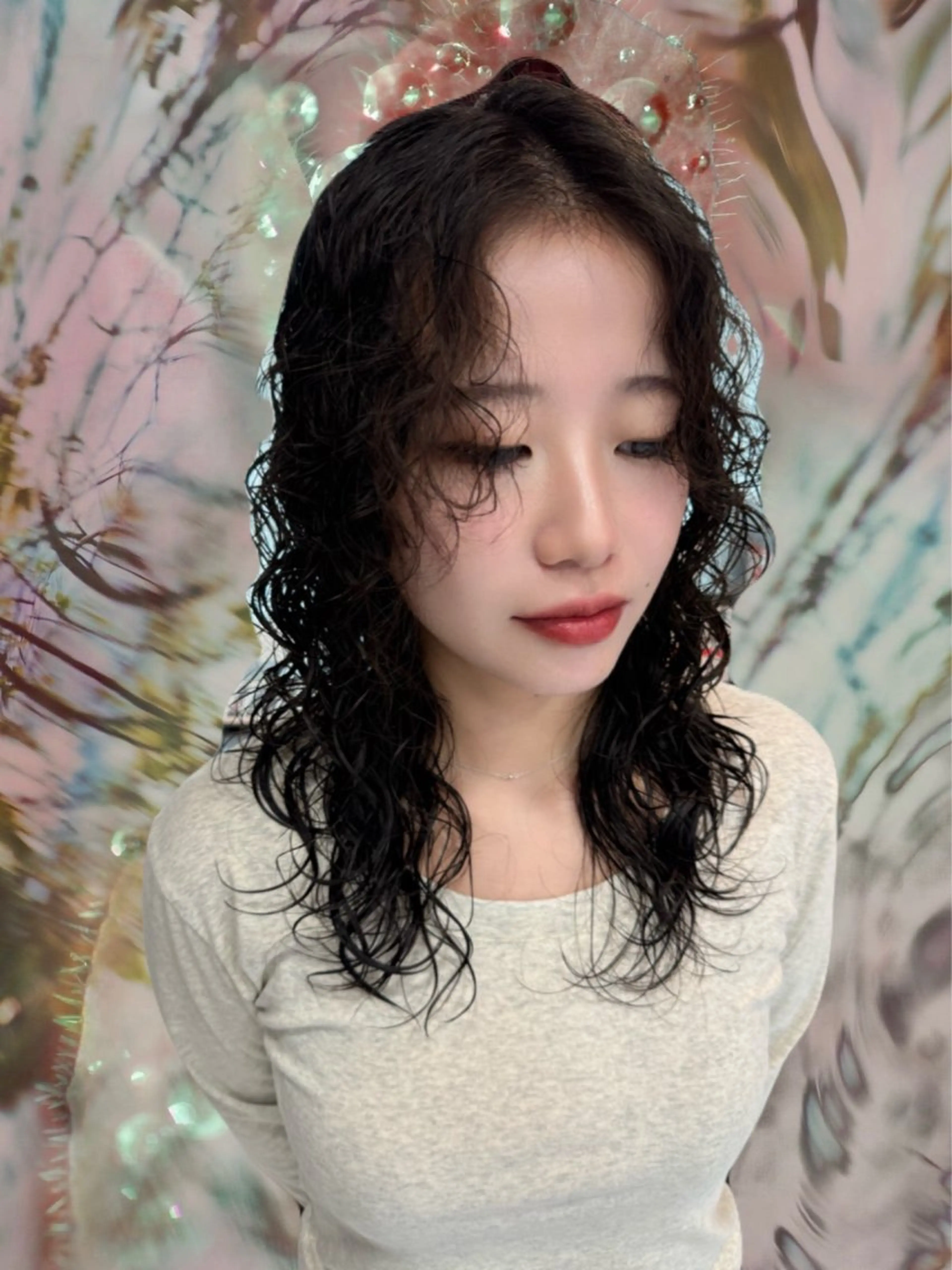 セミロング パーマ カット パーマ ᴘʀɪᴢᴇ 🌜 ᴀɴʀɪ 🌜のヘアスタイル