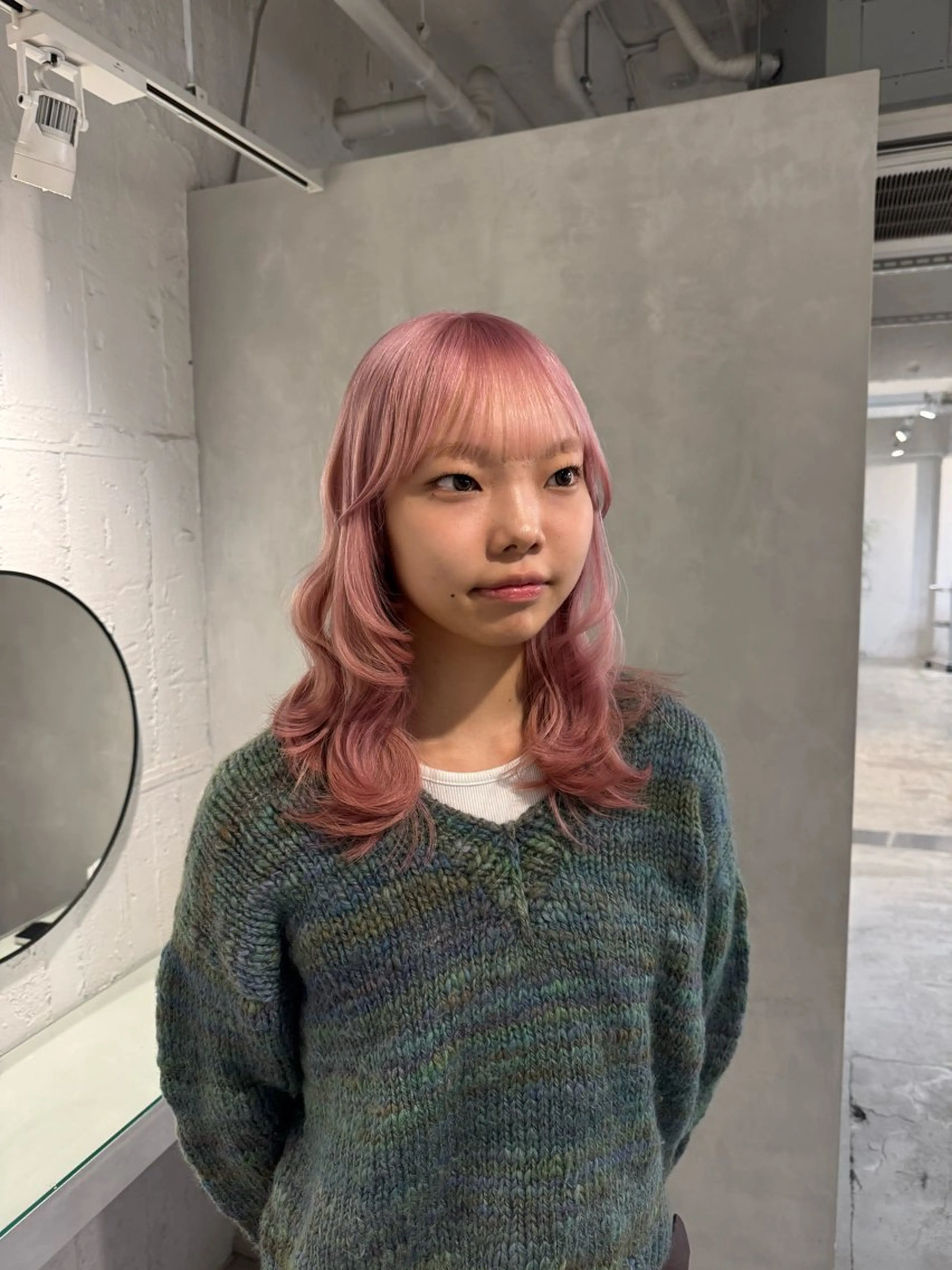 セミロング カット ヘアカラー トリートメント 顔周りcut・ご相談 ＝新宿しずく🇰🇷のヘアスタイル