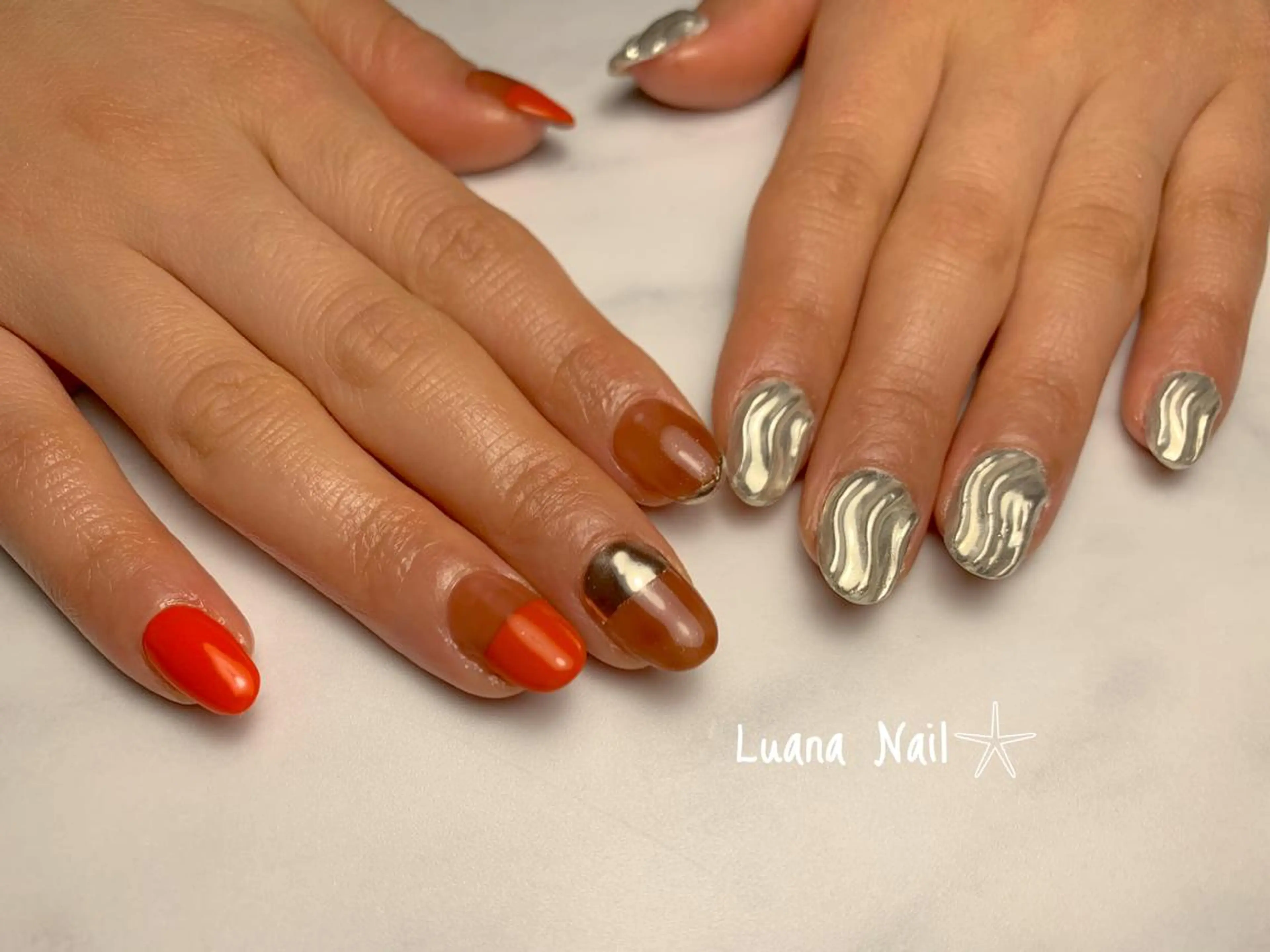 ネイル ミラーネイル ハンドネイル BeauJu by Luana Nail所属・BeauJu by Luana Nailのネイルデザイン