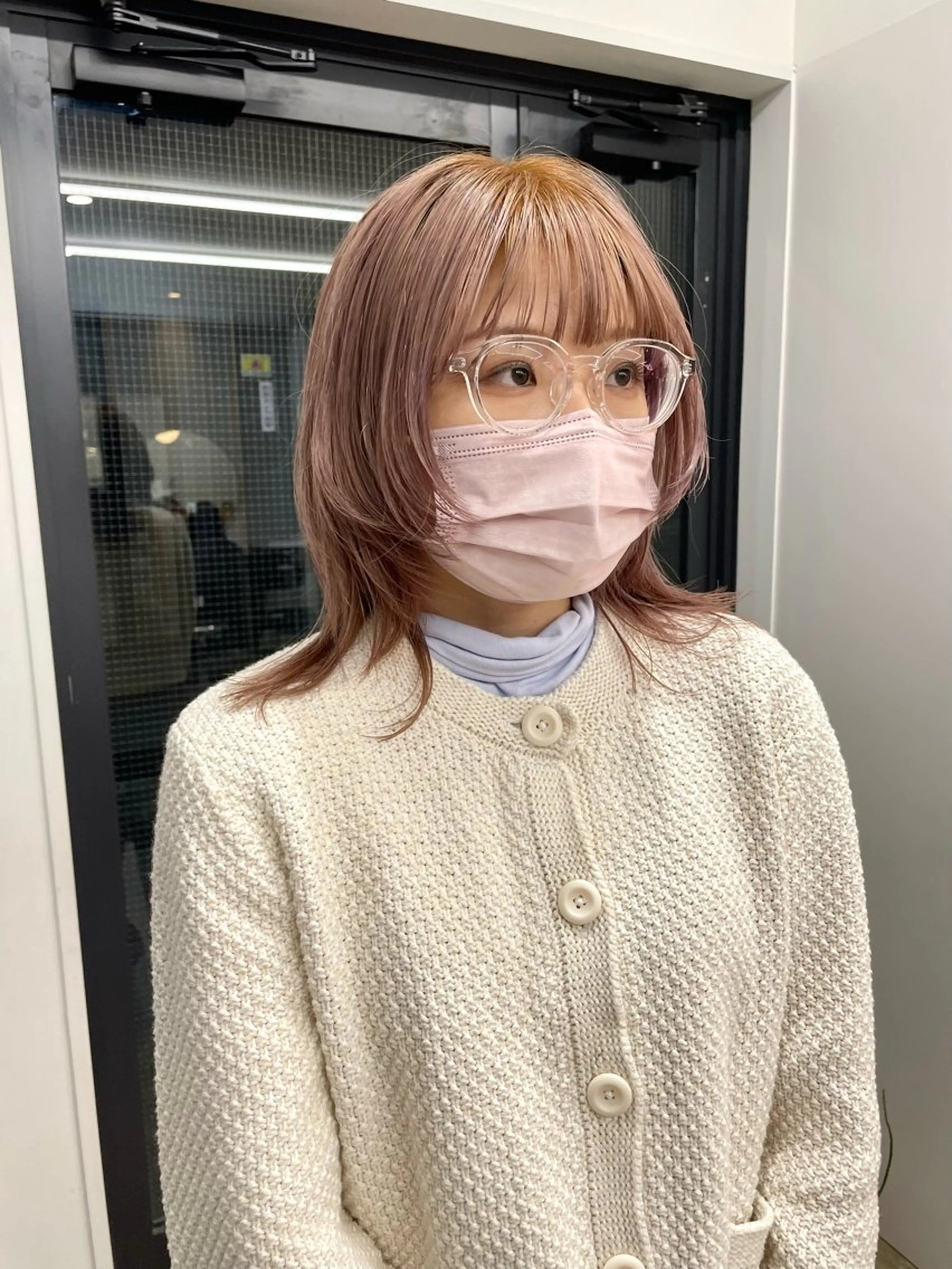 ミディアム カラー pole所属・【pole】 minaのヘアスタイル