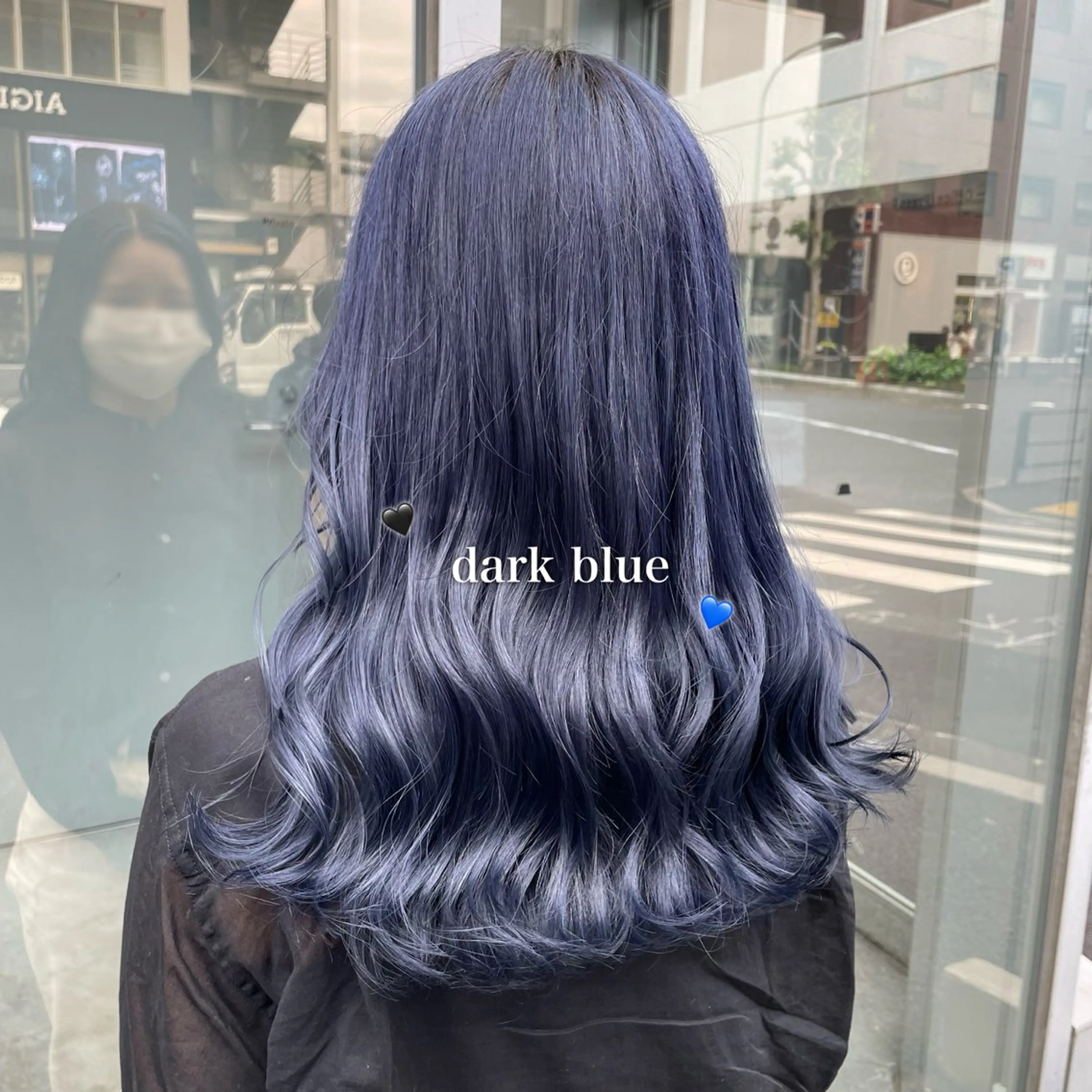 ロング カラー 韓国っぽ♡寒色/暗髪 🫧MOEKA🦋のヘアスタイル