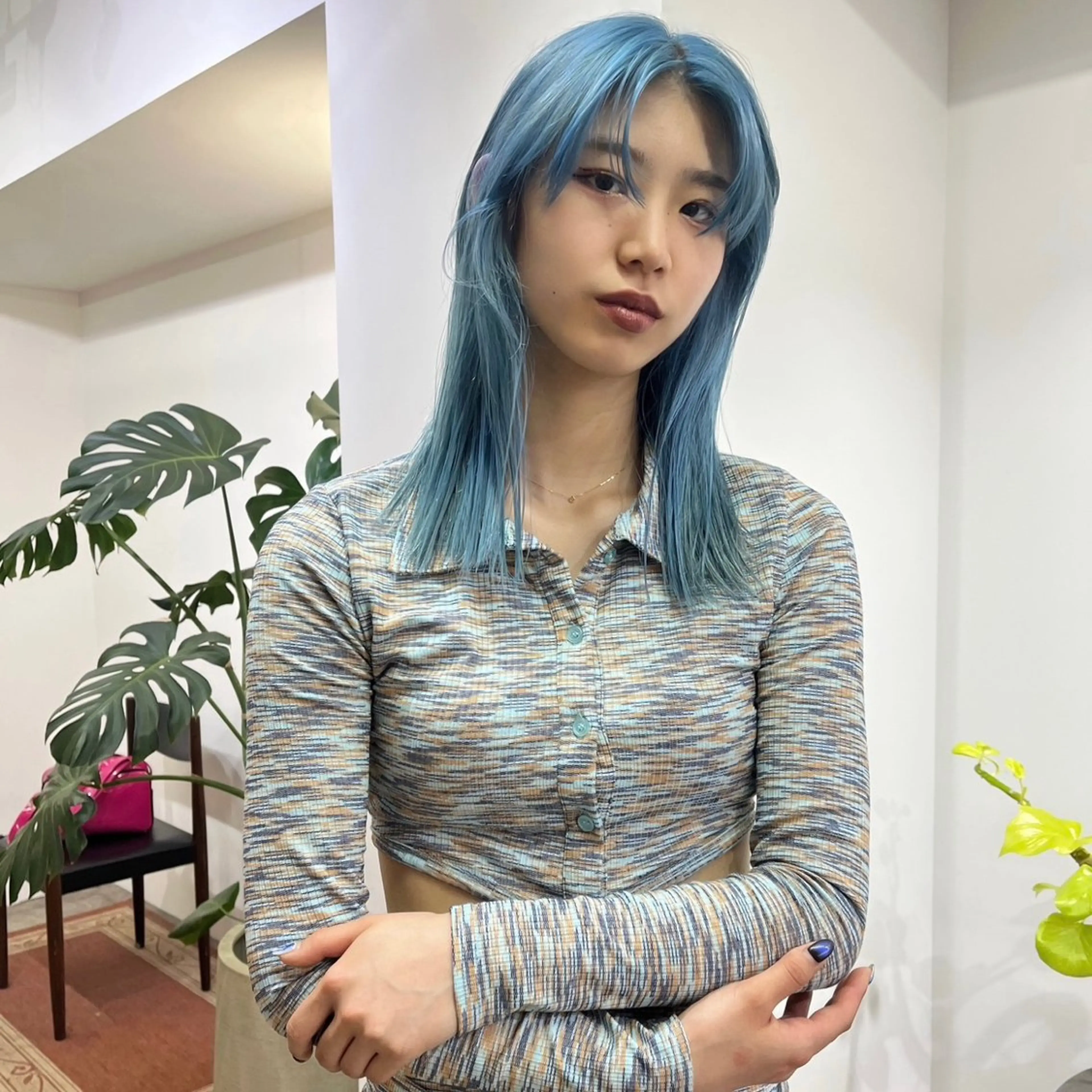 セミロング カラー ハイトーン/心斎橋/ honomiのヘアスタイル