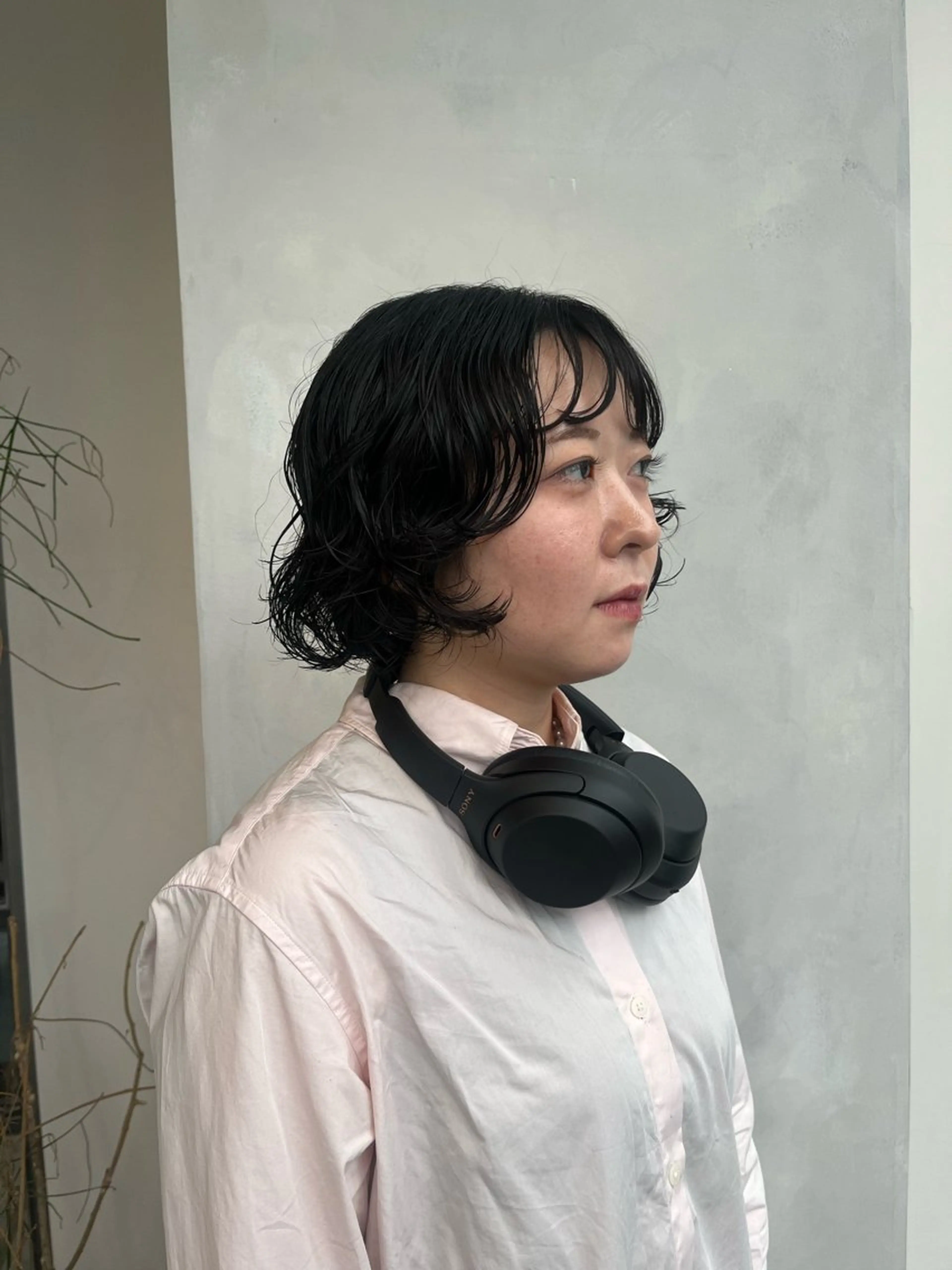 ショート パーマ カット パーマ トリートメント ボブ/ベージュ/ パーマ🪿近森ゆいのヘアスタイル