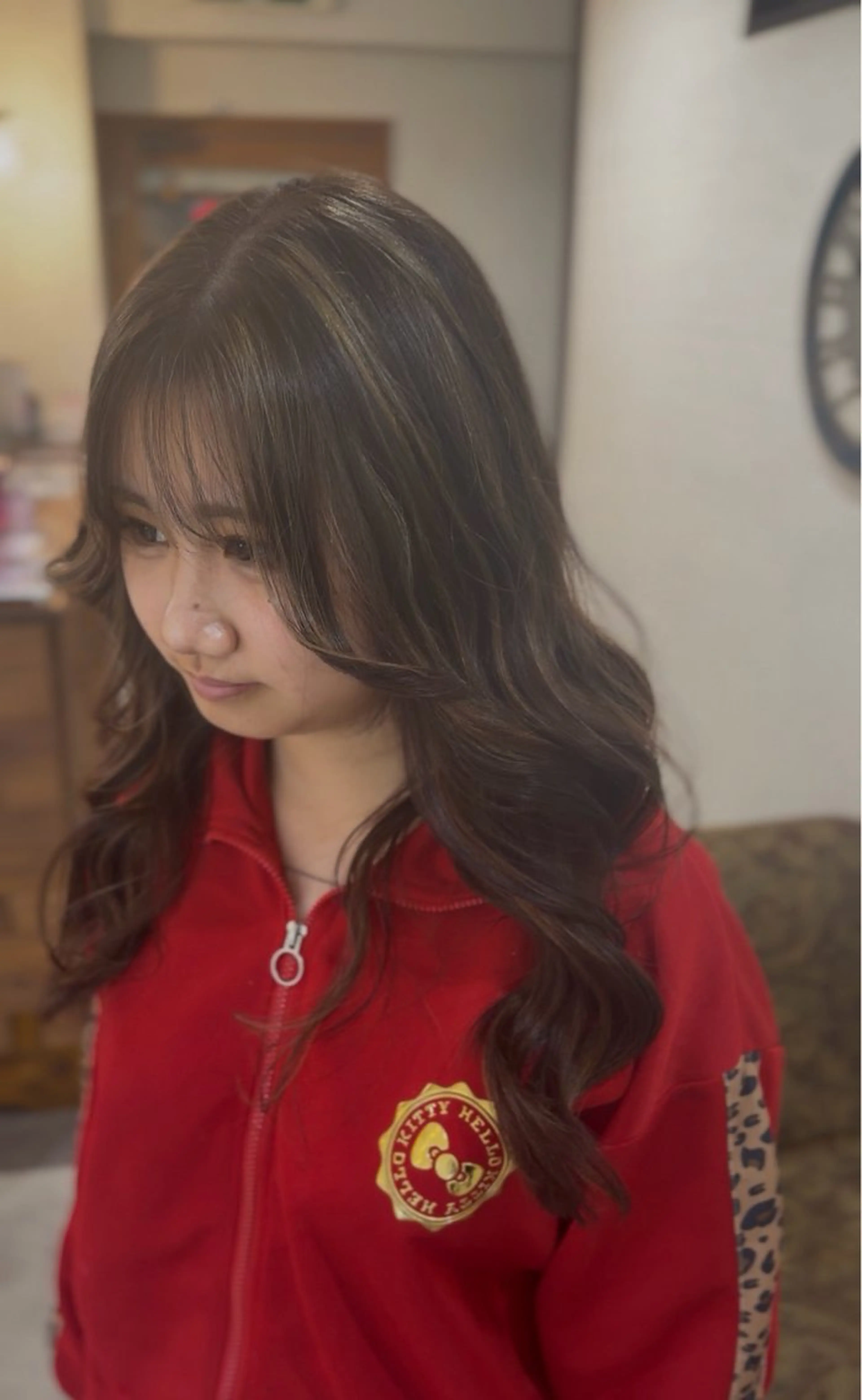 ロング ハイライト カット ヘアカラー 飯星慧斗 /ブリーチ、縮毛矯正のヘアスタイル