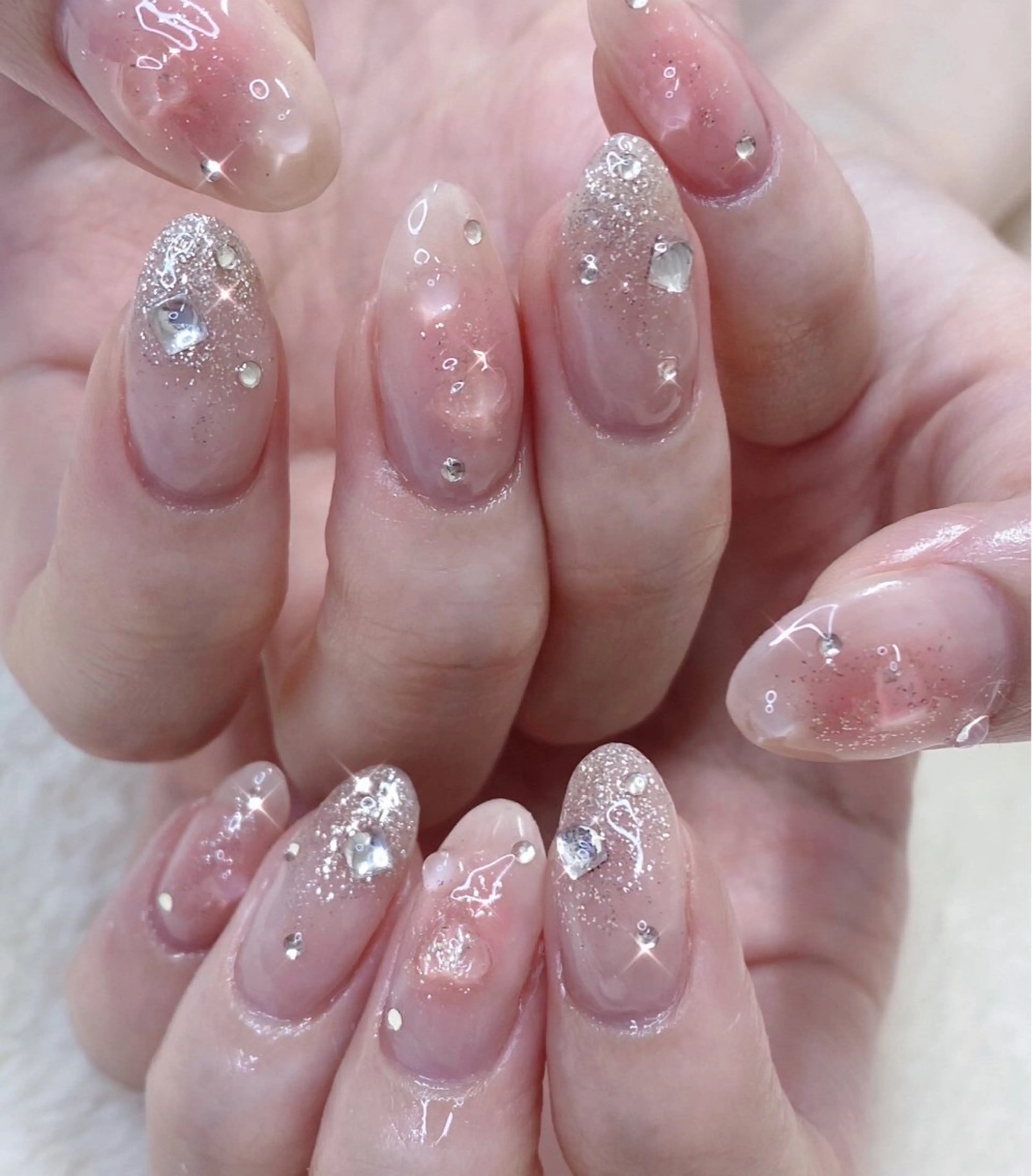 ネイル フットネイル ジェルネイル 氷ネイル・うるうるネイル 韓国ネイル オフィスネイル 大門浜松町 ネイルのネイルデザイン