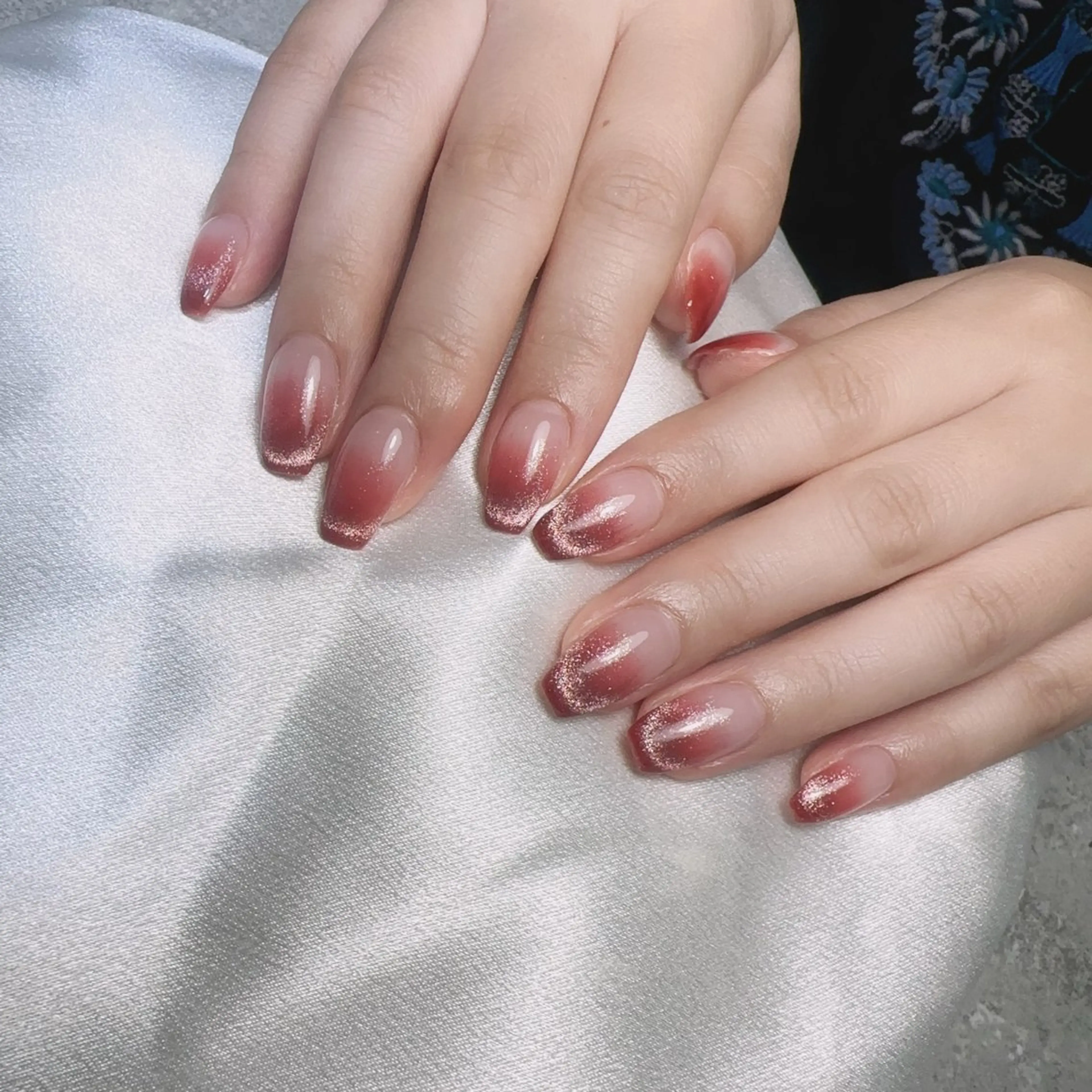 ネイル フレンチネイル マグネットネイル マグネットフレンチ JUN   nail所属・横井那名 JUN NAILのネイルデザイン