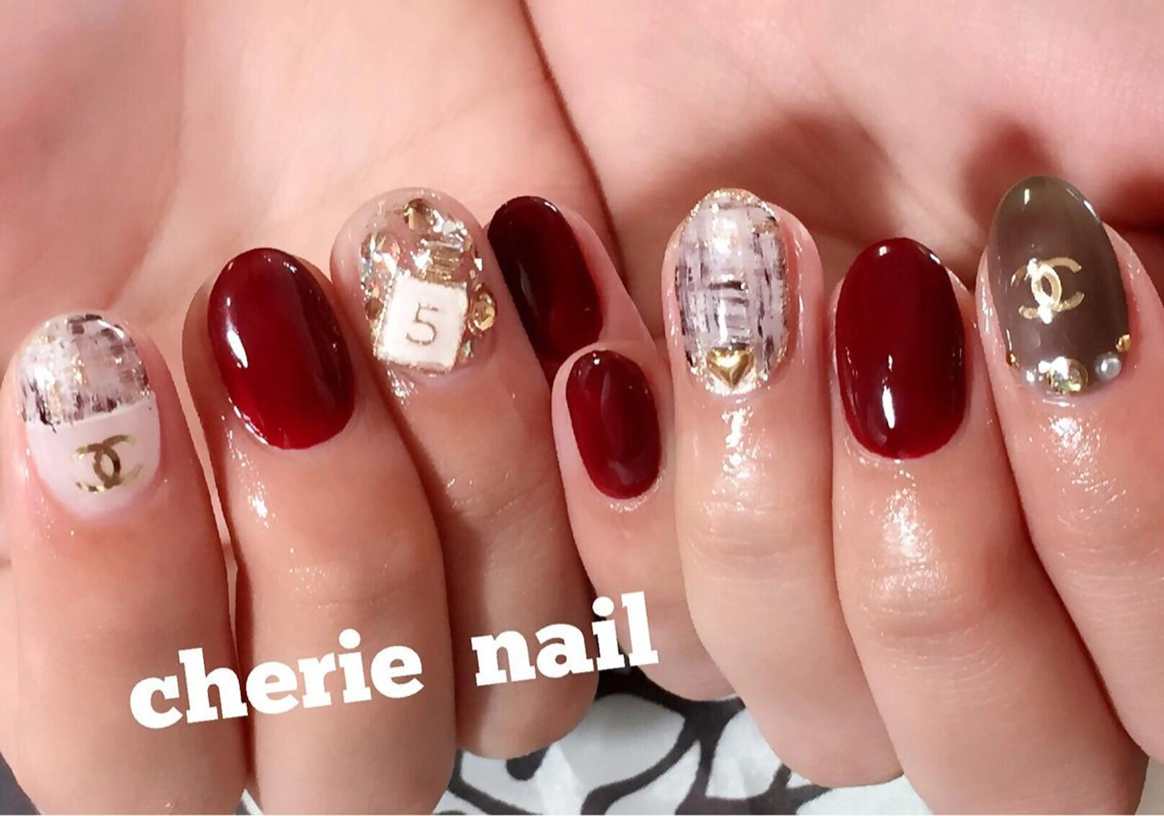 ネイル ツイードネイル cherie nail所属・馬場 鮎のエステ・リラクイメージ