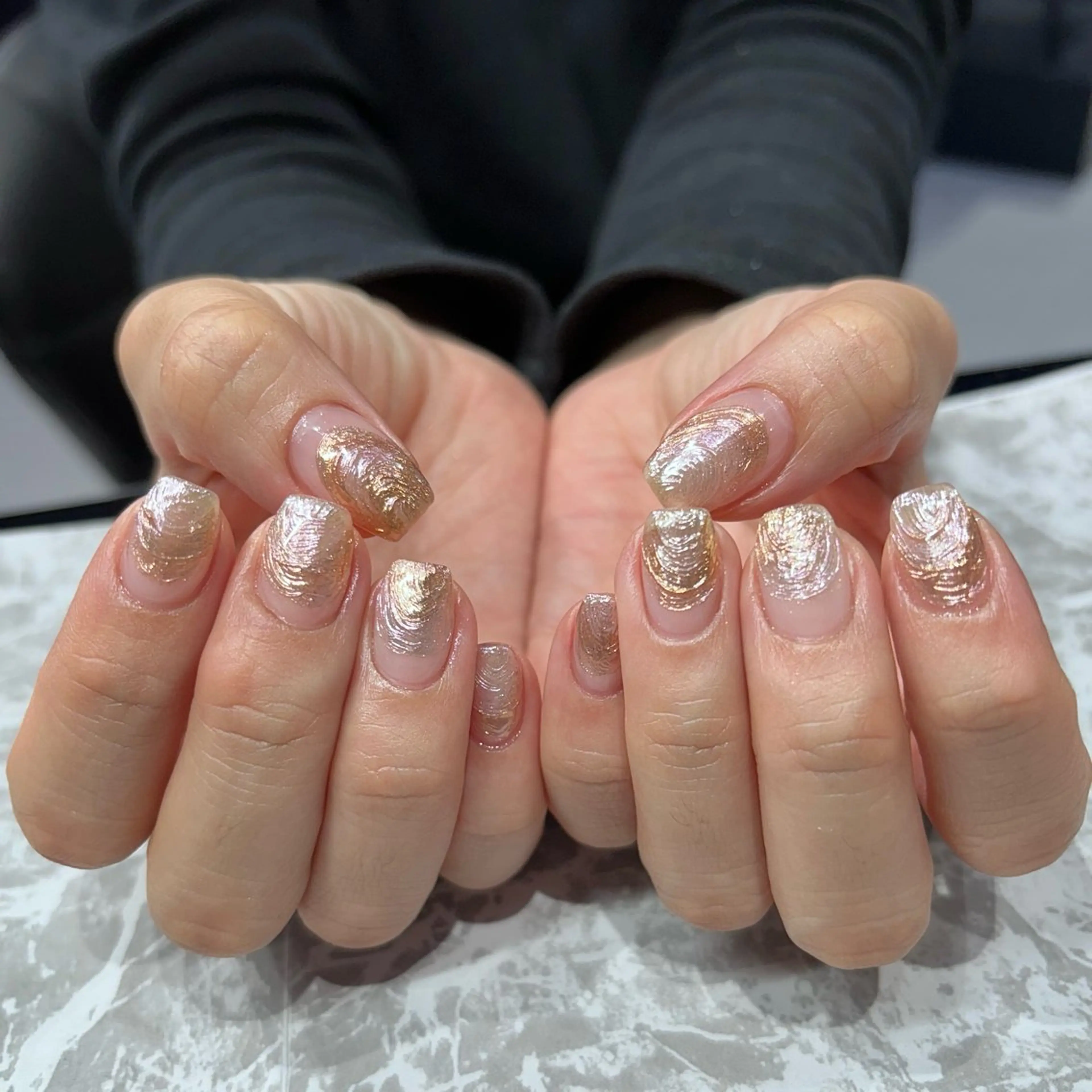 ネイル アートネイル ミラーネイル CLALA Makoのネイルデザイン