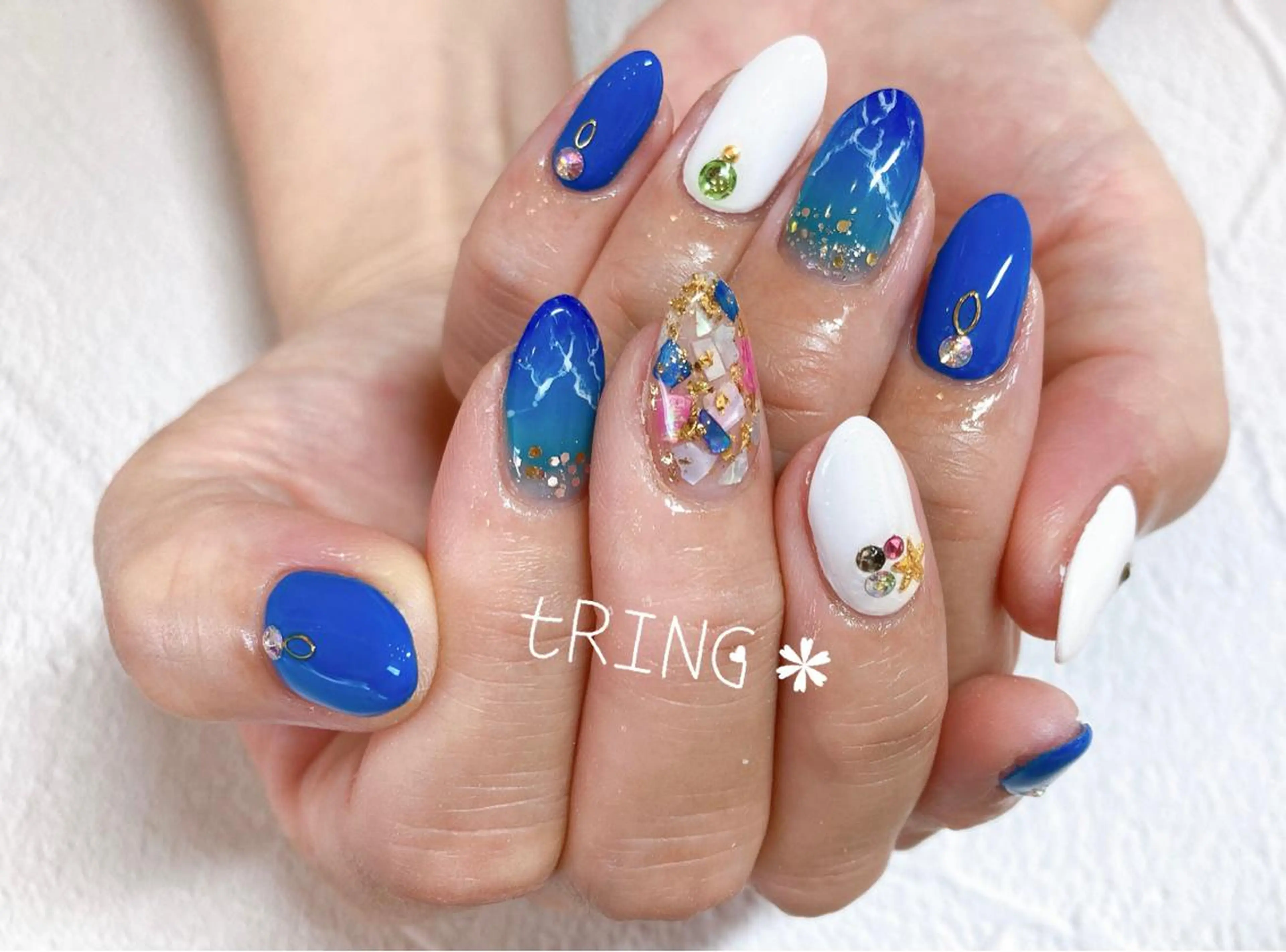 ネイル ハンドネイル tRING＊ しいの木台のネイルデザイン