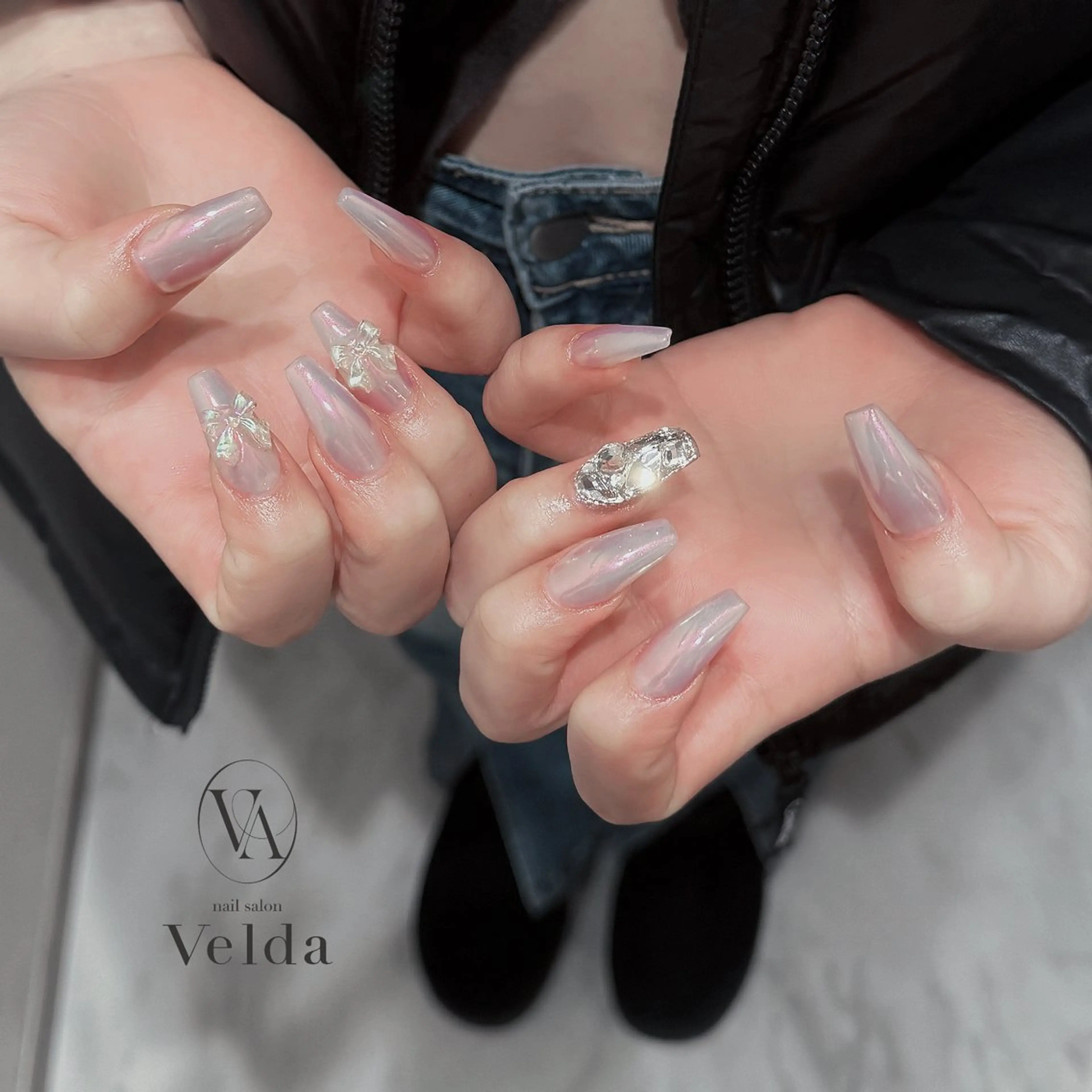 ネイル オーロラネイル 💎スカルプ💎 Velda(ベルダ)のネイルデザイン