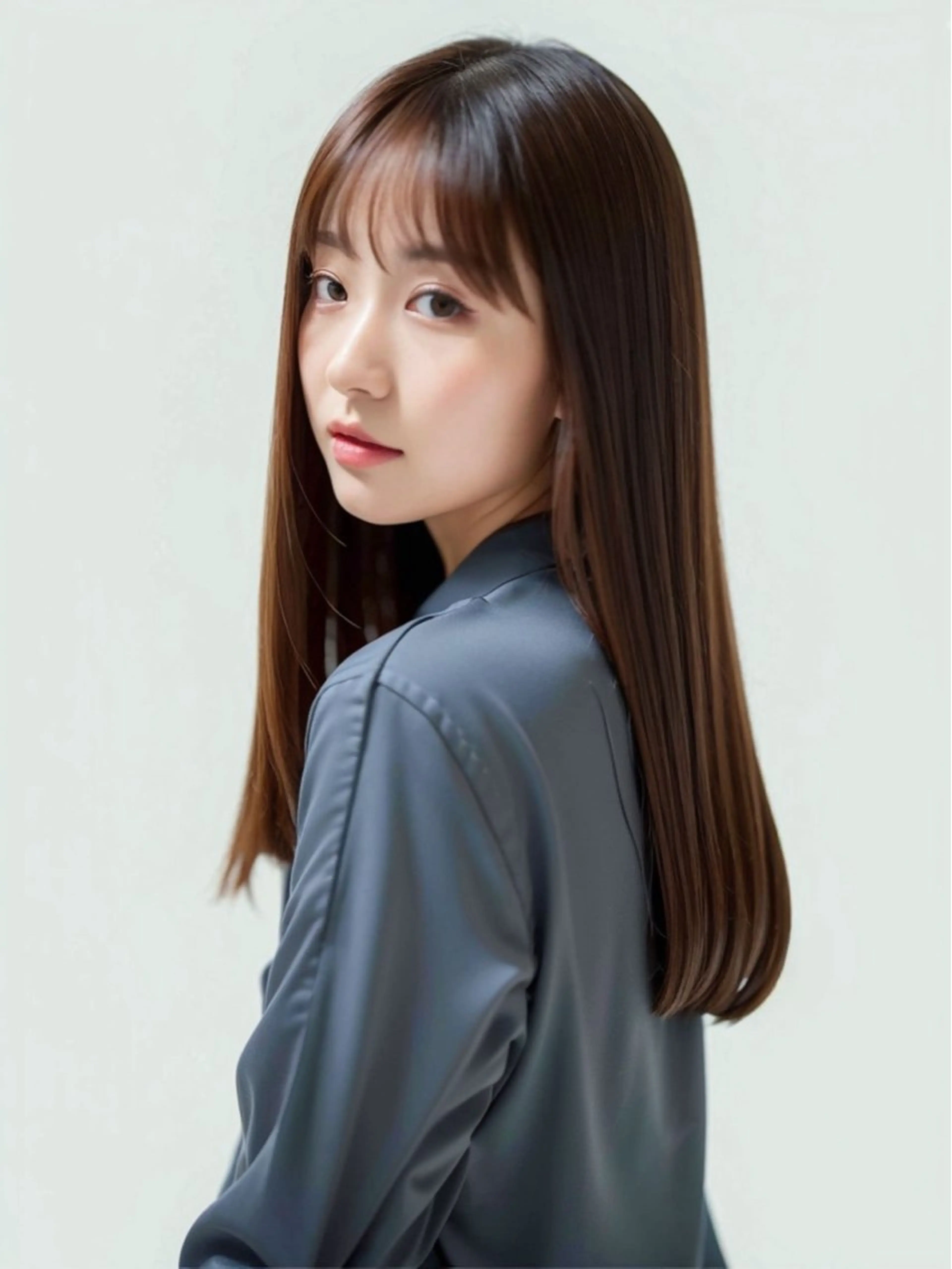 ロング カット ヘアカラー トリートメント La Ruelle 江曽島店/髪質改善のヘアスタイル