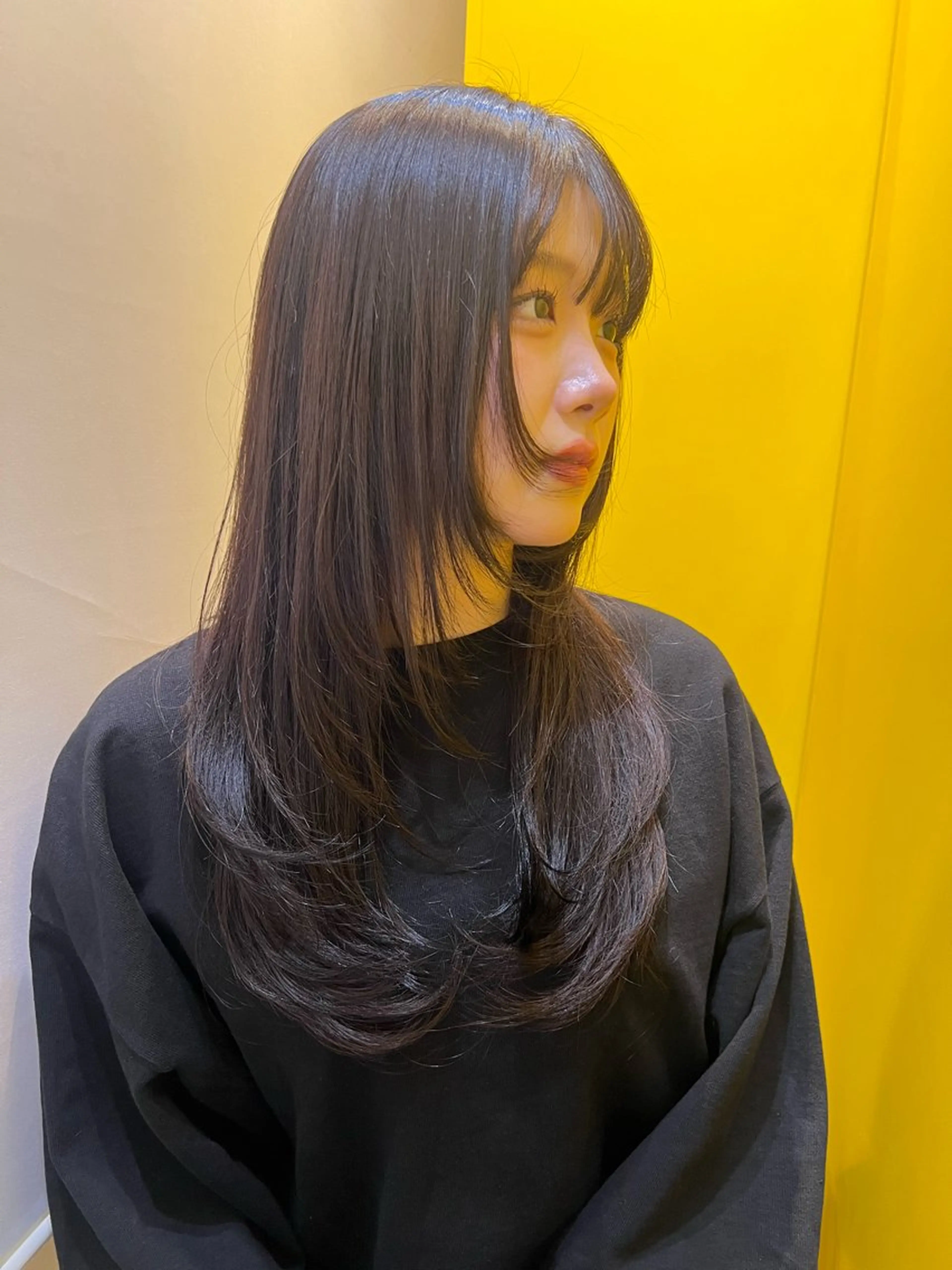 ロング カット 💥ウルフカット デザインあんな💥のヘアスタイル