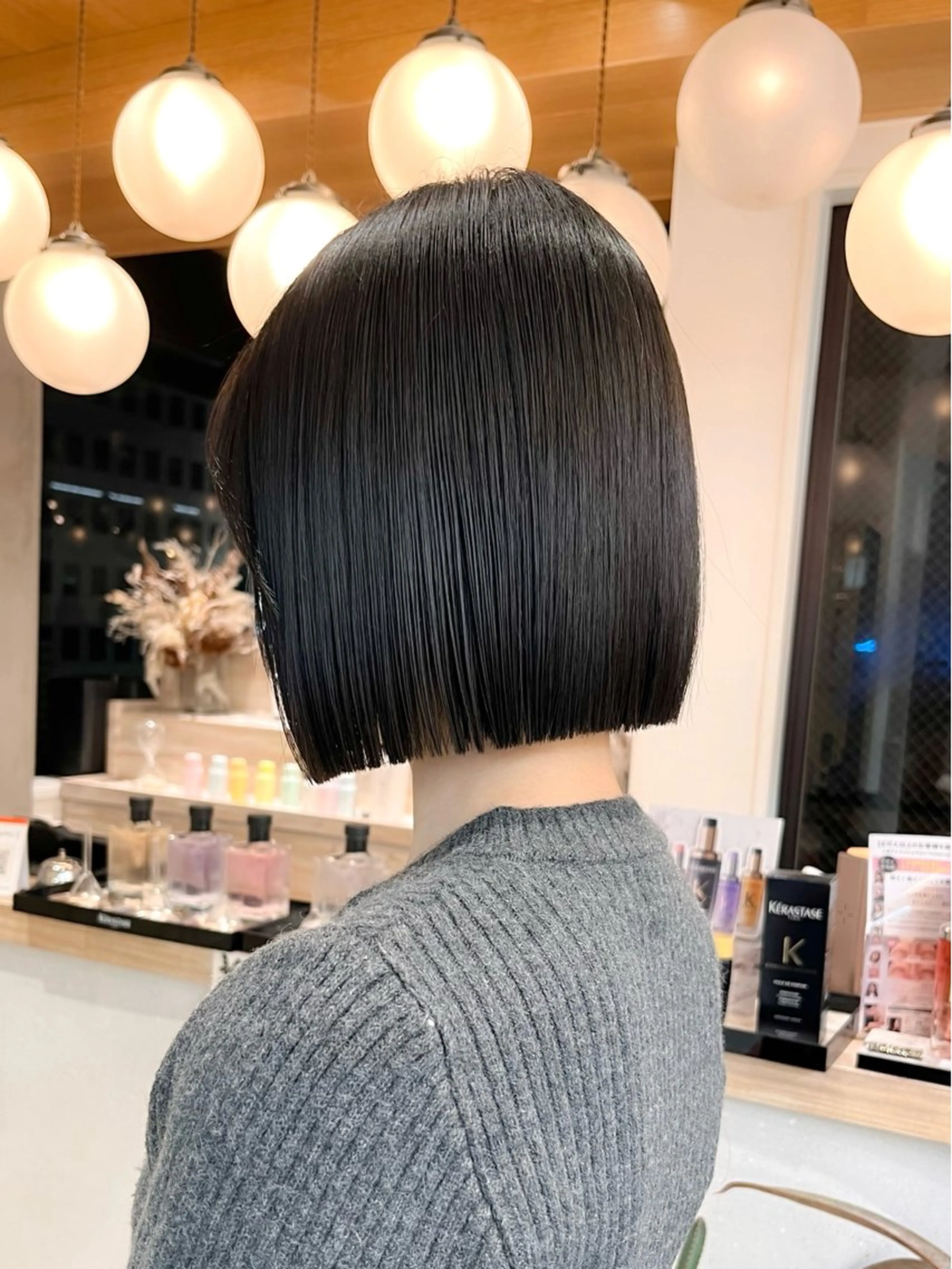 ショート ボブ 縮毛矯正 カット 縮毛矯正 トリートメント ♥️ボブ/縮毛矯正 /minami♥️のヘアスタイル