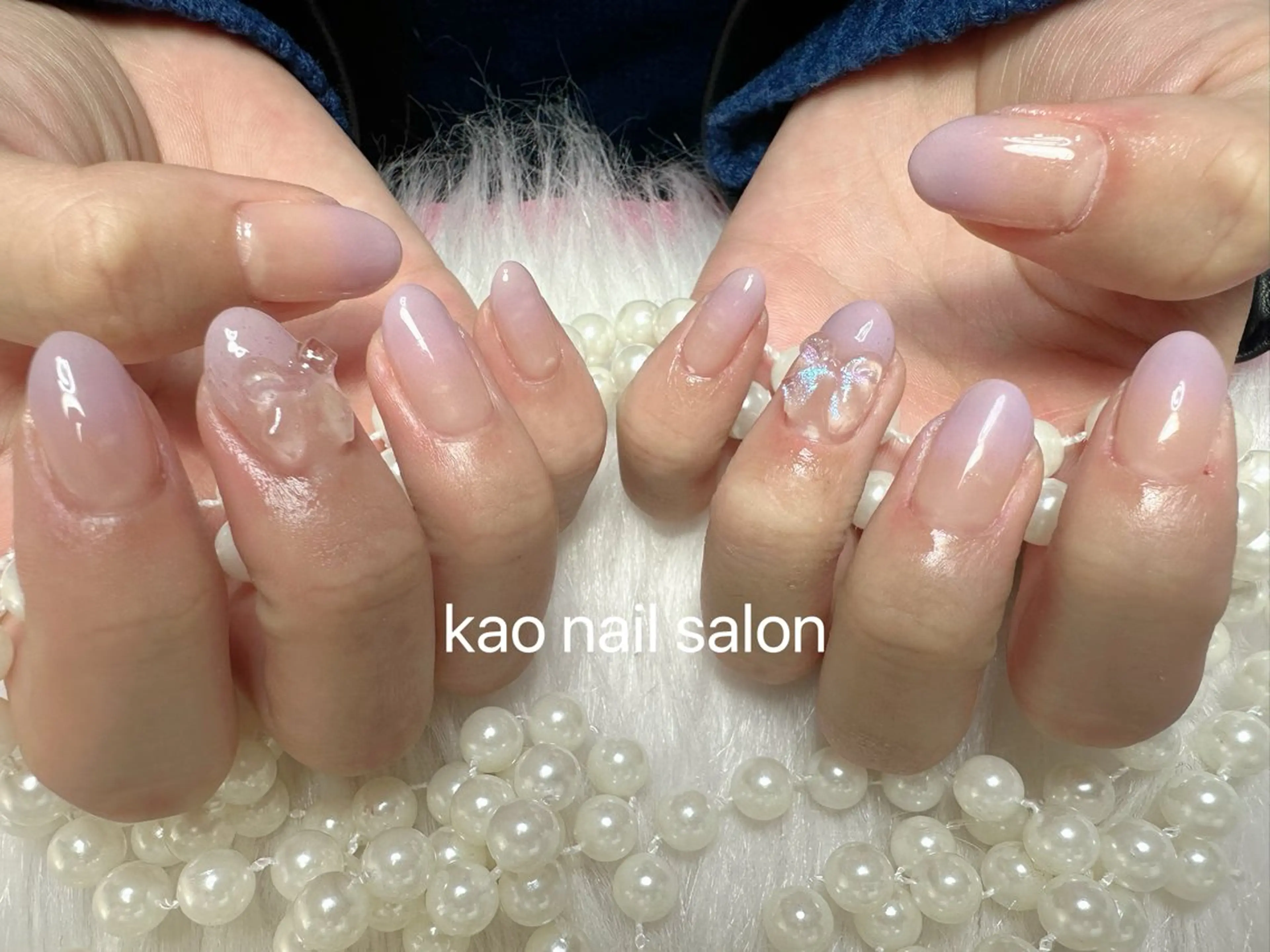 ネイル ハンドネイル kao nail マグネット/長さだしのネイルデザイン