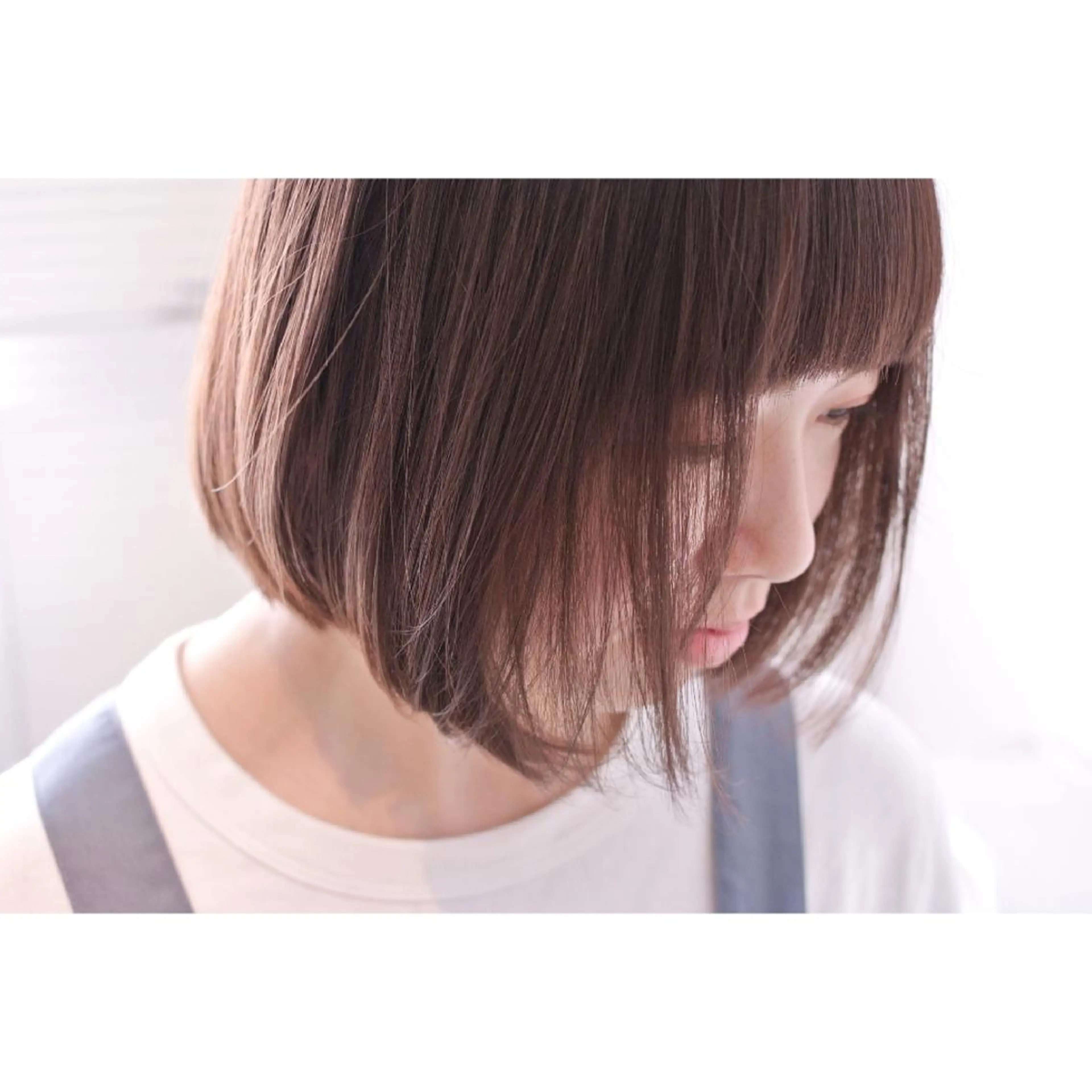 ミディアム カラー ベージュカラー 透明感カラー ピンクカラー ピンクベージュ 樋口 千尋のヘアスタイル