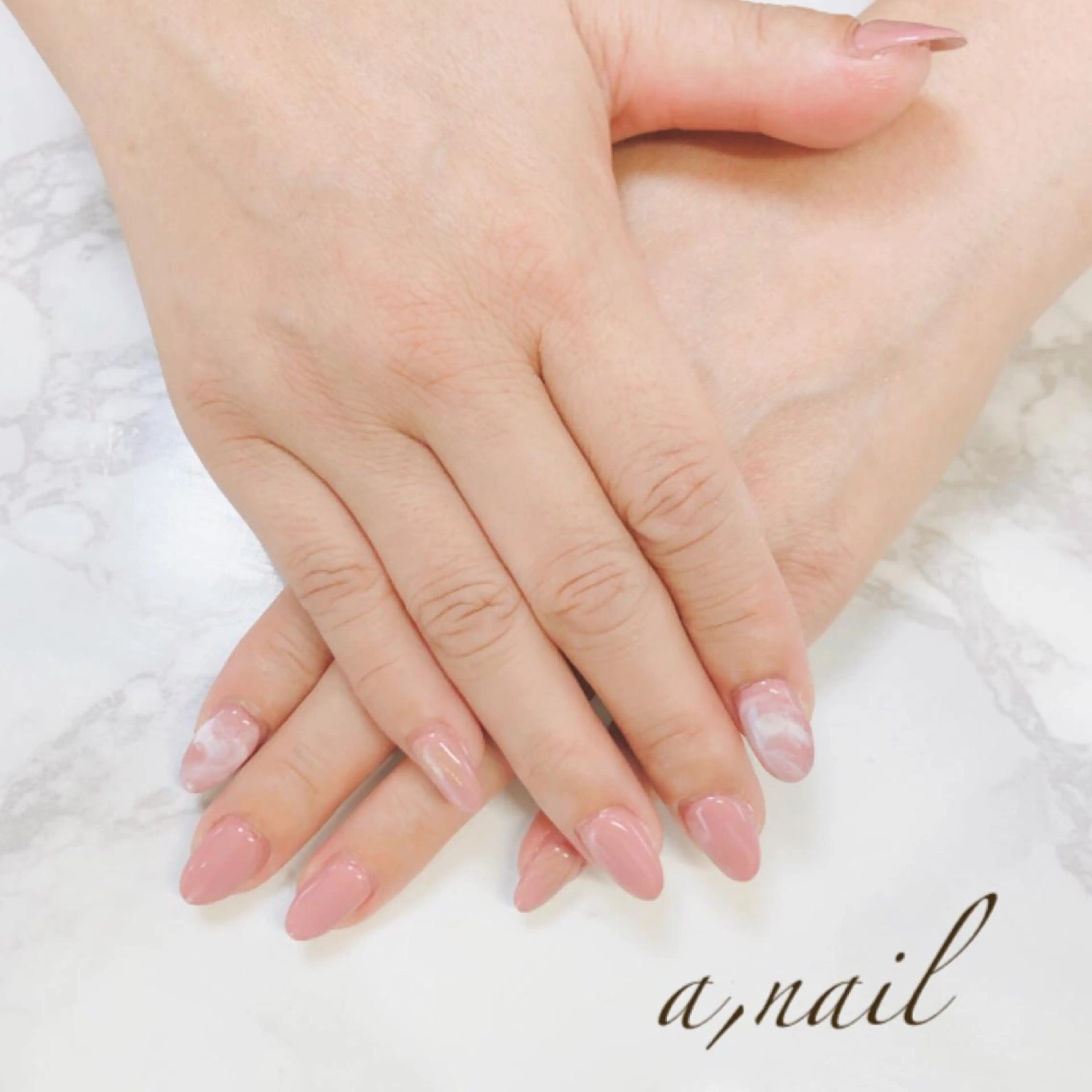 ネイル フットネイル ジェルネイル グラデーション 大理石ネイル(マーブル) オフィスネイル ハンドネイル ネイルサロン エーネイルのネイルデザイン