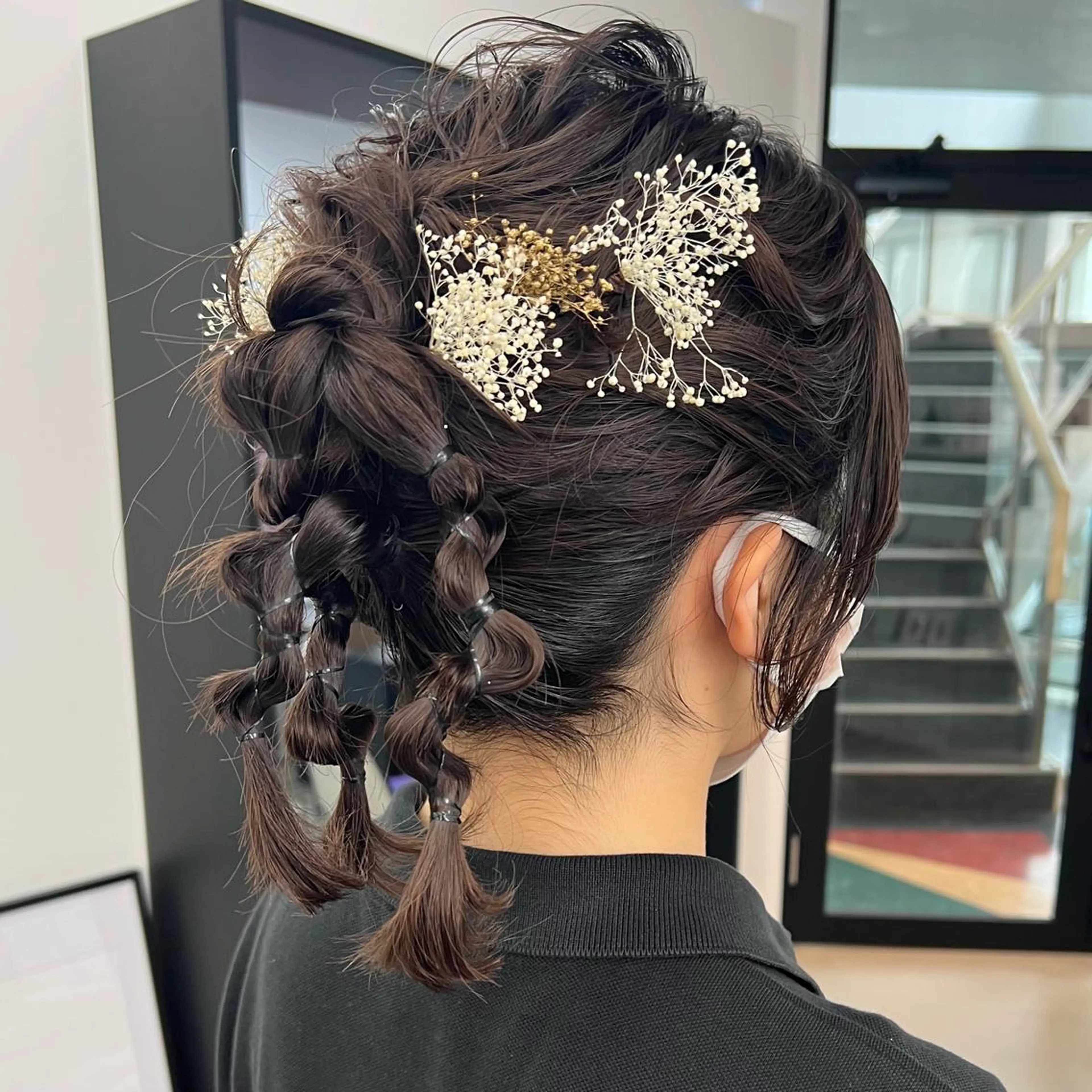 ミディアム ヘアアレンジ 浴衣 Nico所属・Nico🌛 Karenのネイルデザイン