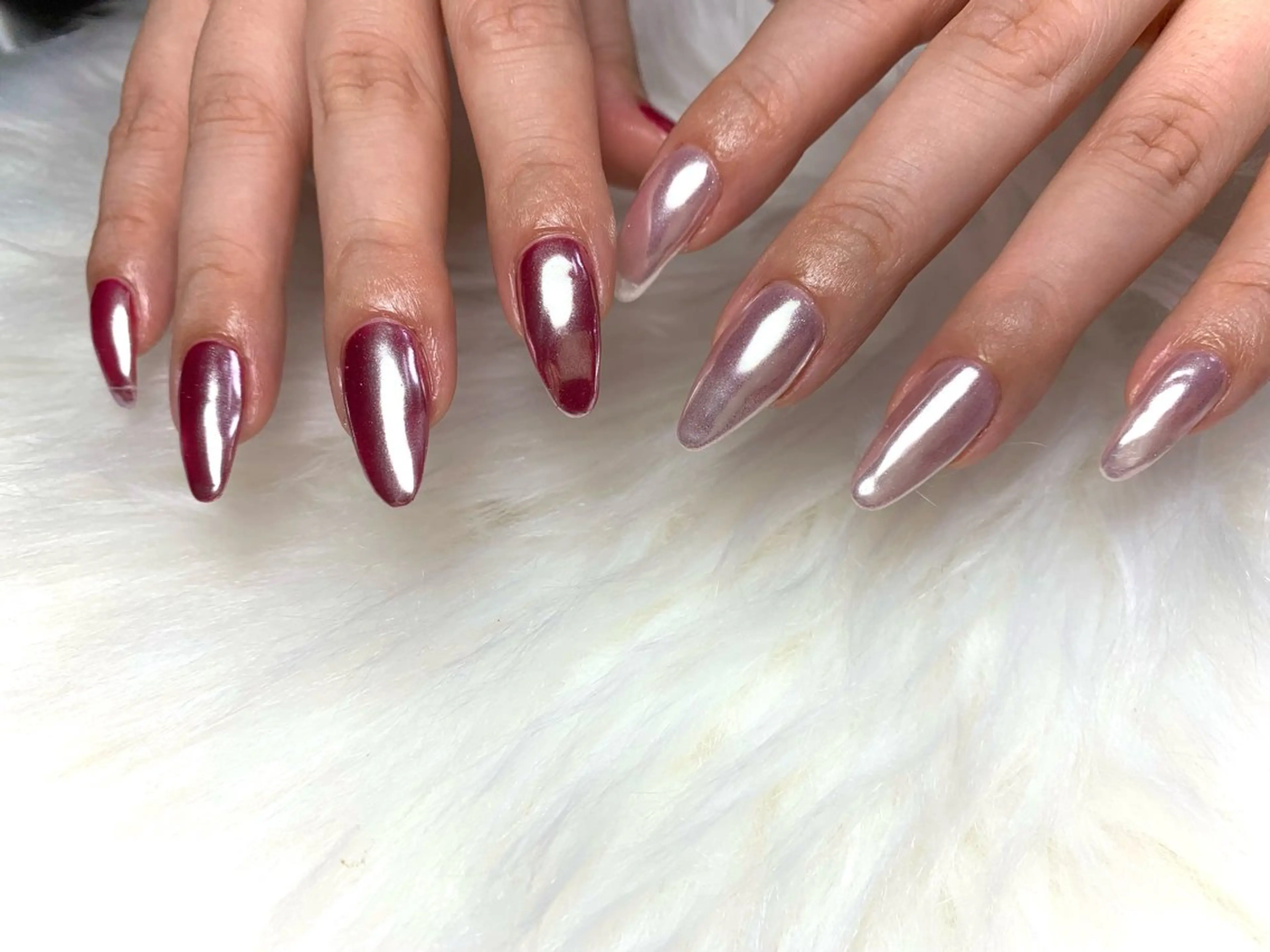 🌟オフ込パラジェル ミラーorオーロラの写真