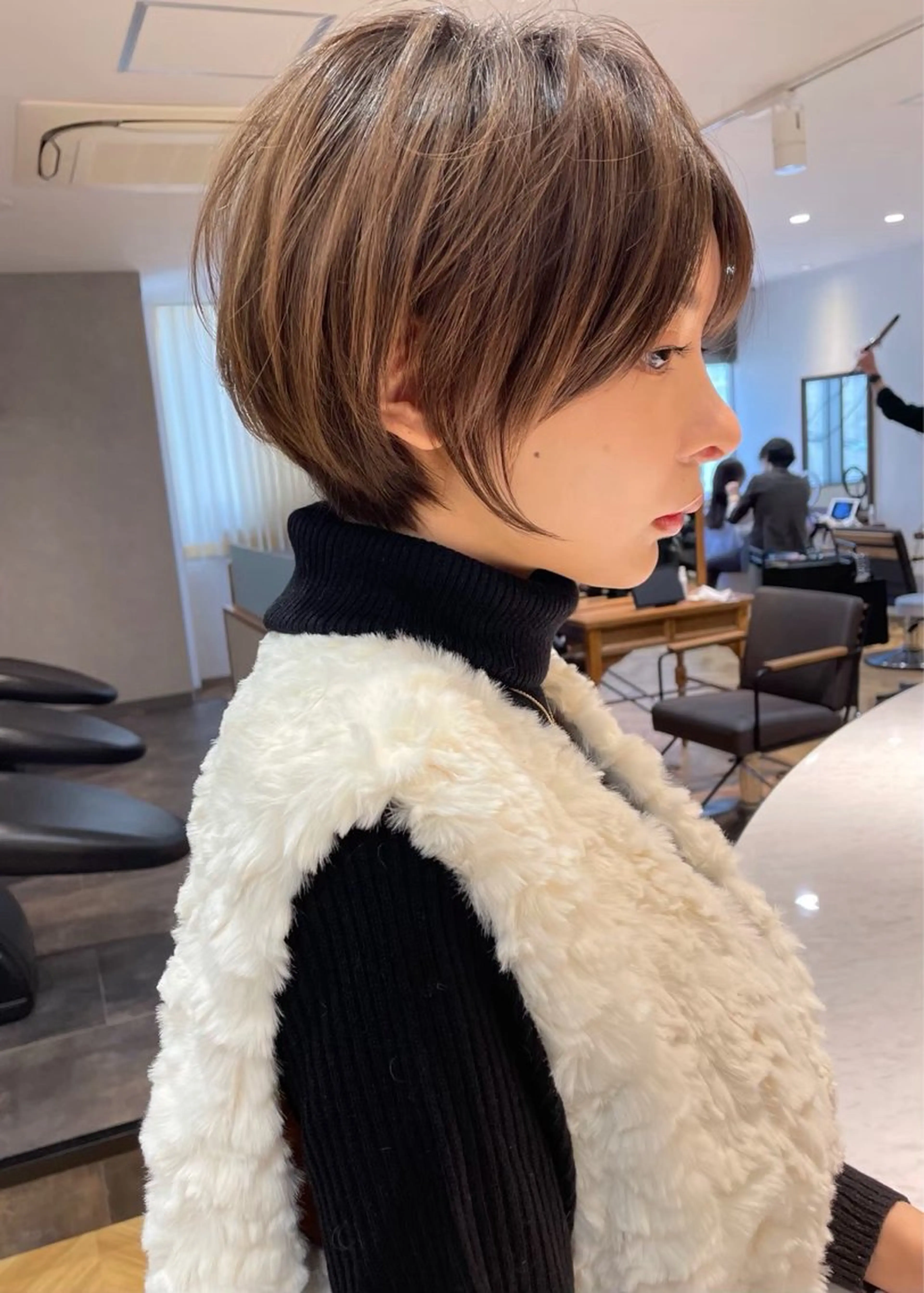 ショート くびれヘア 顔周りカット ハッシュカット 髪質改善 韓国風ヘア ヘアカラー トリートメント 博多ショート 🌱松井　傑のヘアスタイル