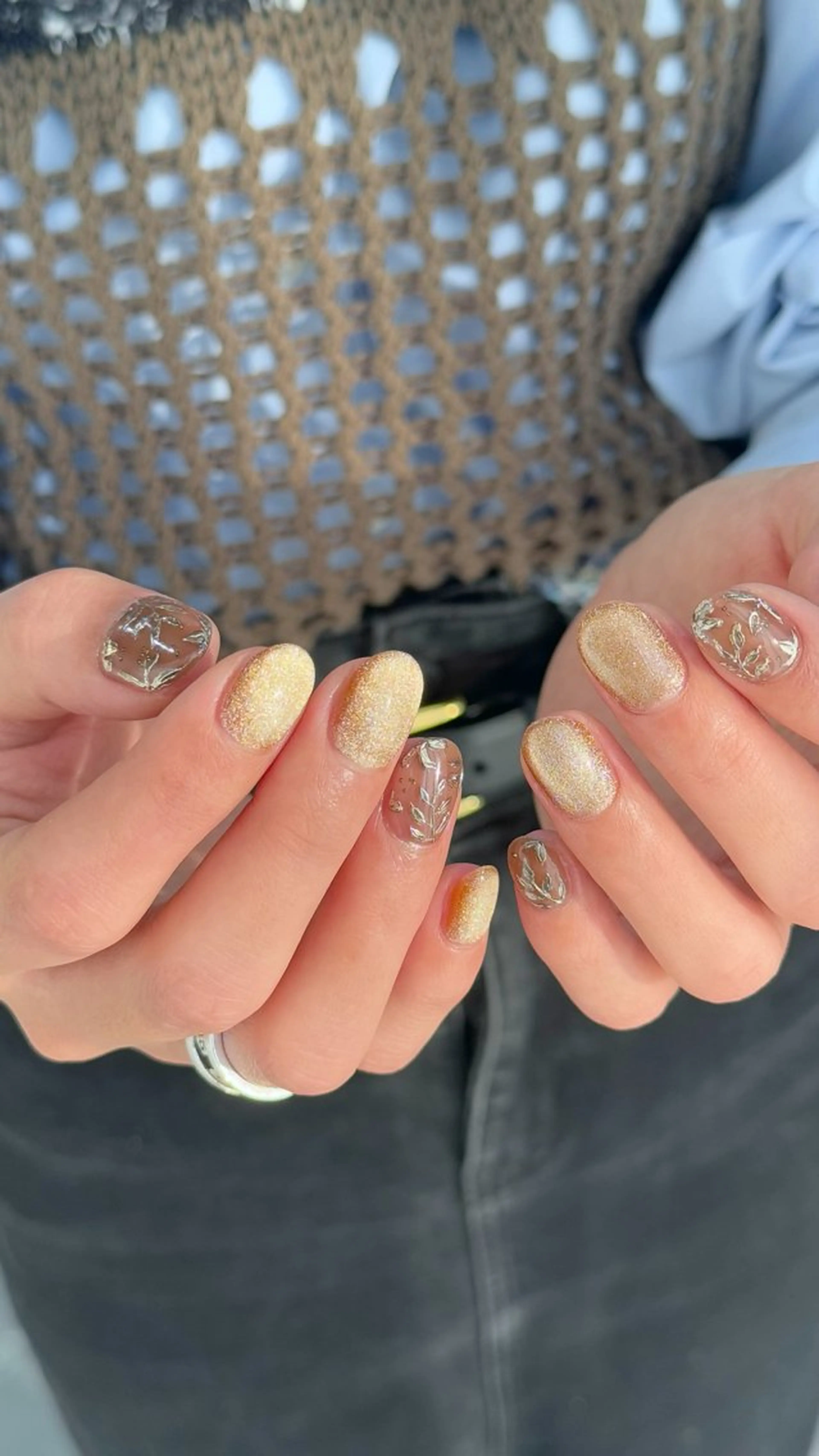 ネイル フラワーネイル マグネットネイル MISATO ネイリスト福岡/薬院のネイルデザイン