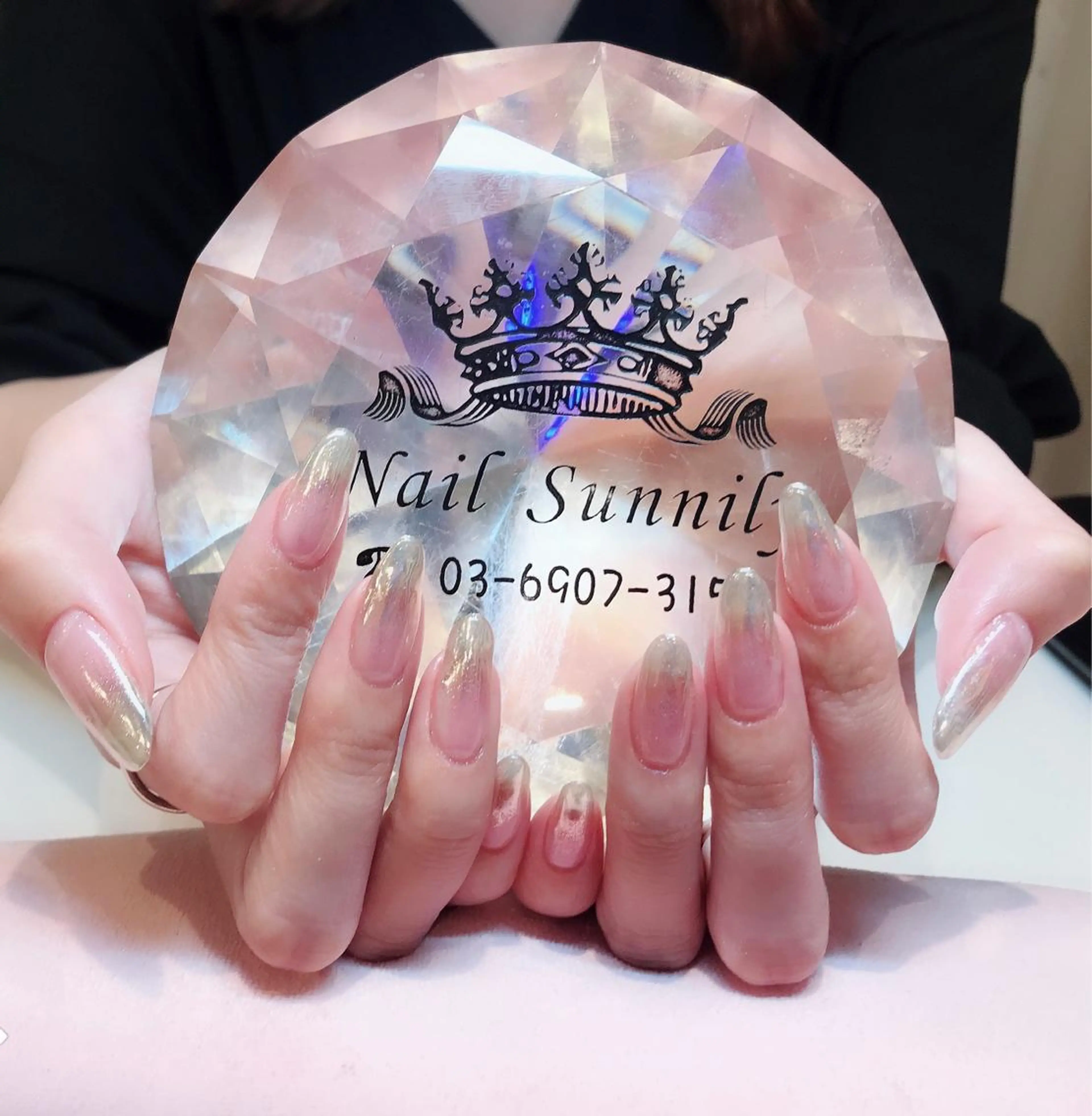 ネイル ミラーネイル 長さだし専門店 M2　rikaのネイルデザイン