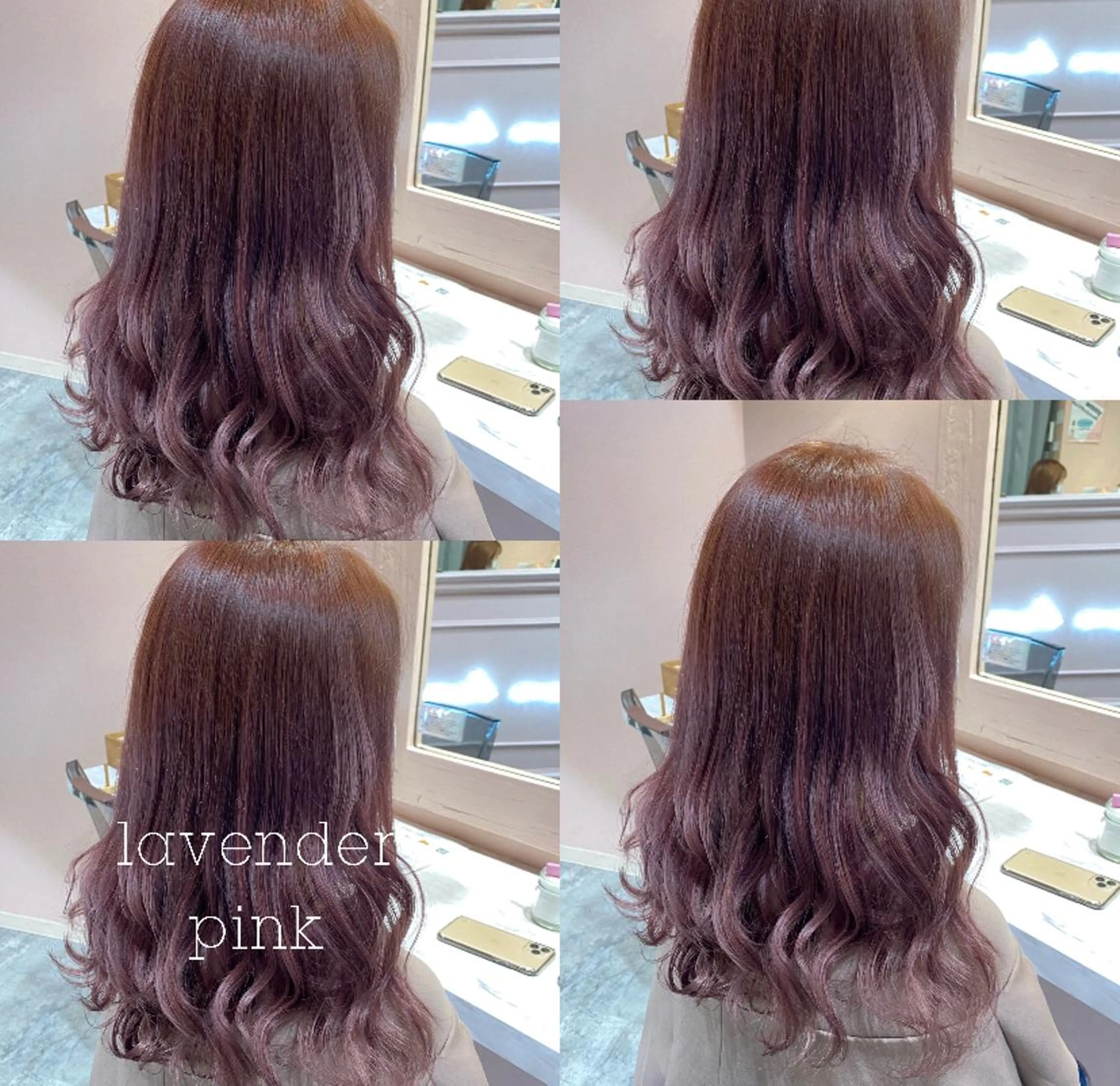 ロング カラー パーマ ヘアアレンジ メンズ ベージュカラー ラベンダーカラー ピンクカラー RIYA❤︎ Aujuaソムリエのヘアスタイル