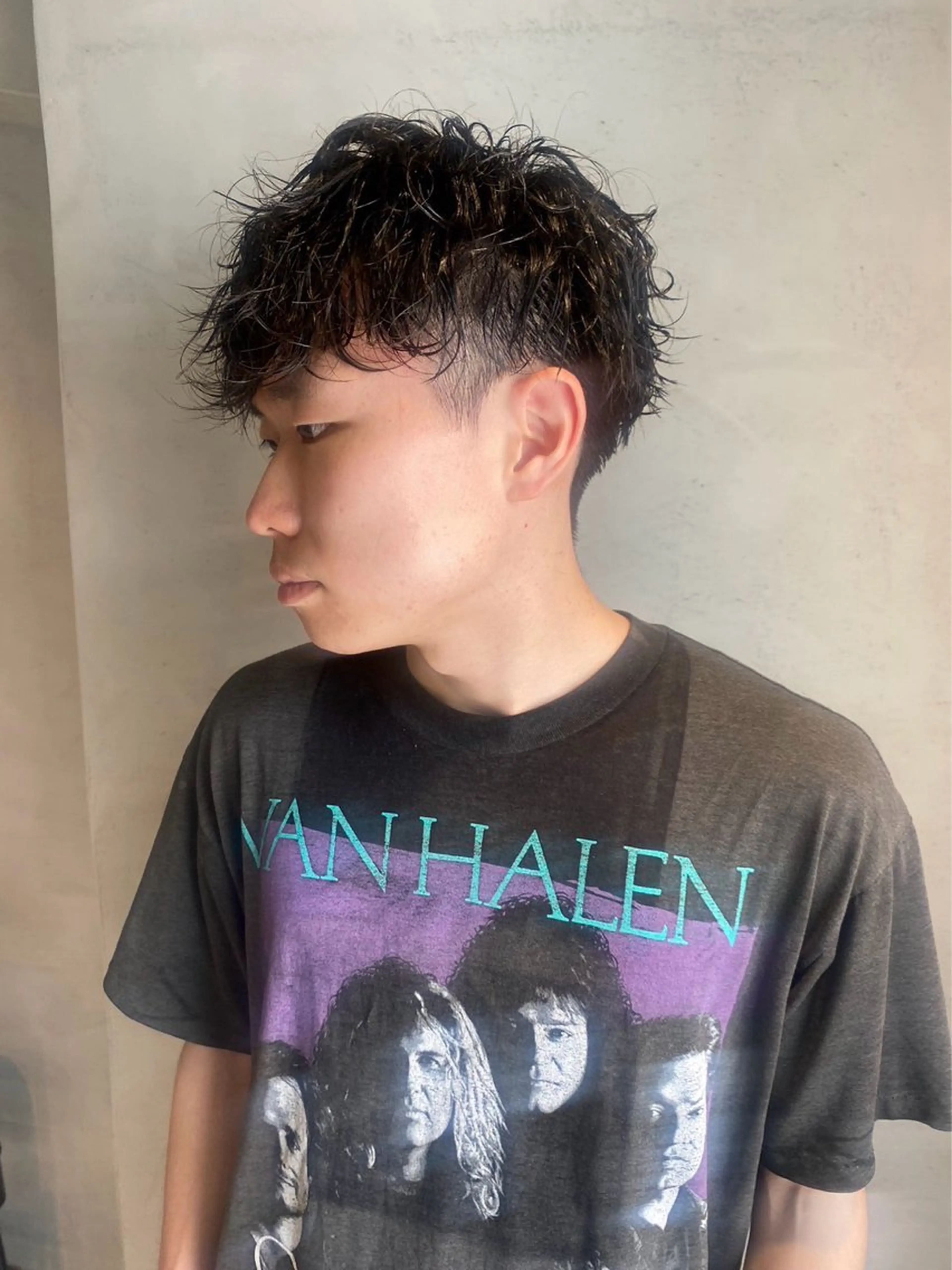 ショート パーマ メンズ Koa 🫧 Mei.のマツエク・マツパデザイン