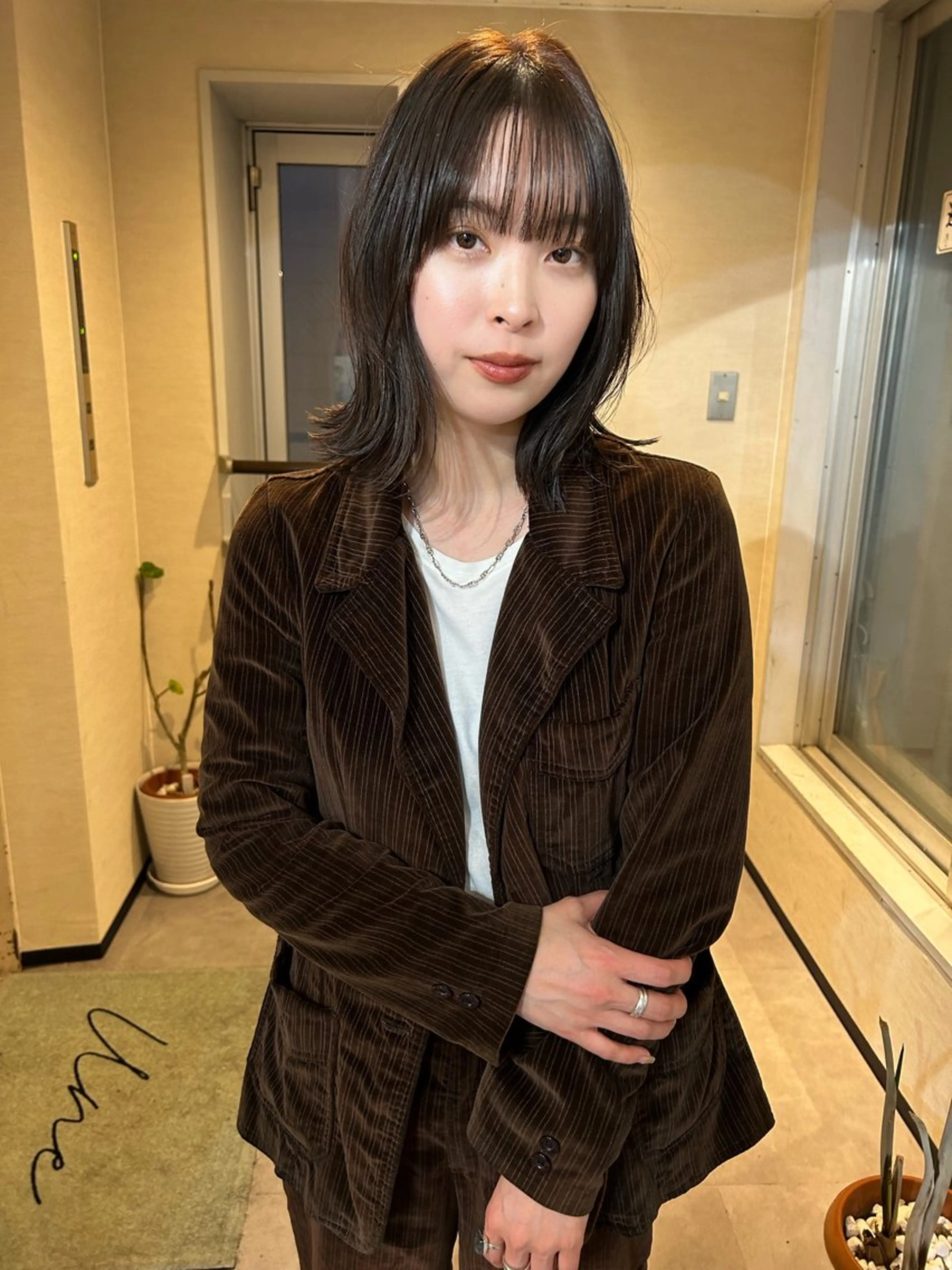 ミディアム カラー 林 浩太郎のヘアスタイル