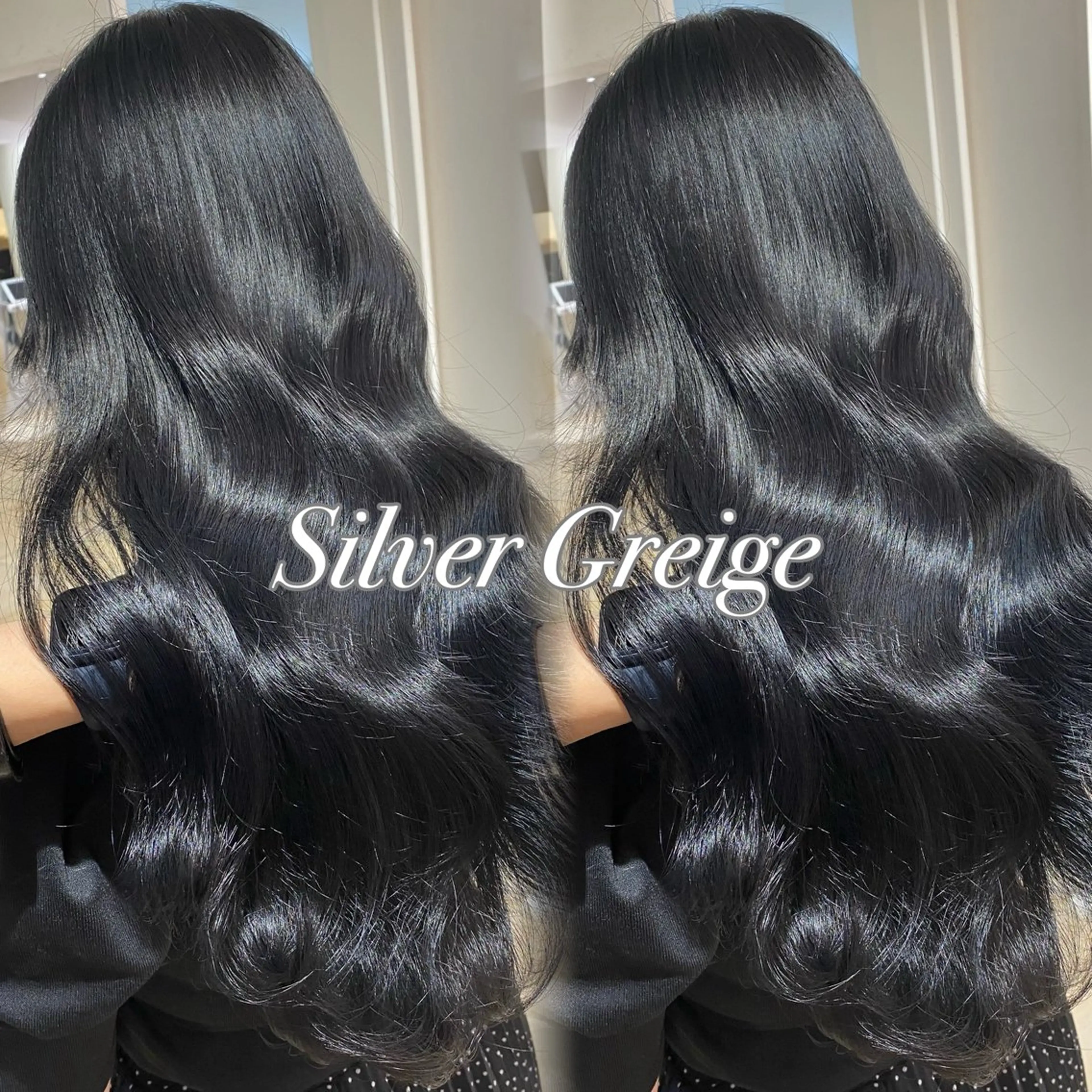 セミロング カラー 透明感カラー グレージュ シルバー シルバーグレージュ レイヤー/髪質改善 🩶KAITOのヘアスタイル