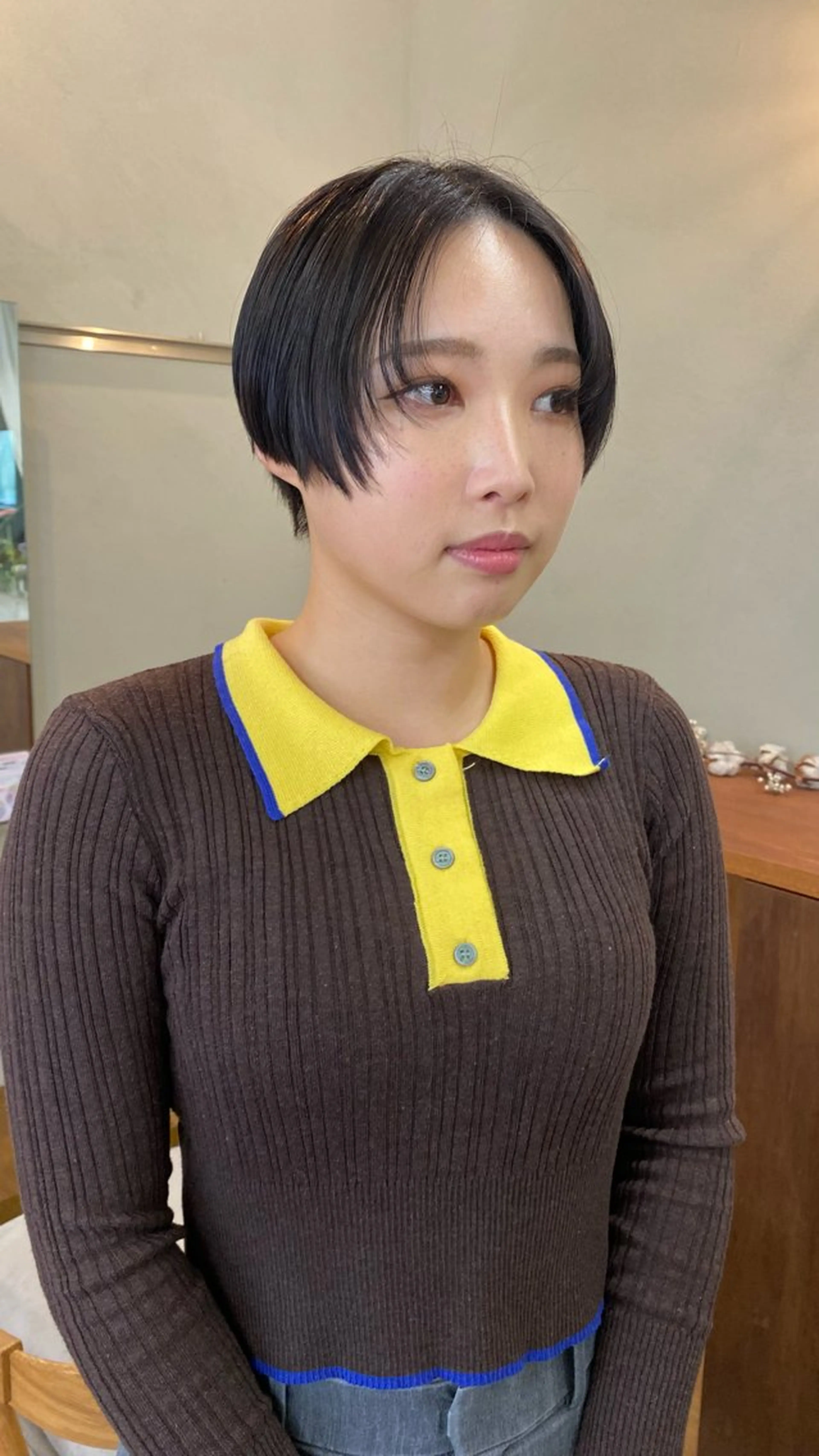 ショート カラー ヘアカラー トリートメント NIKO/名古屋/ 伏見/花屋併設のヘアスタイル