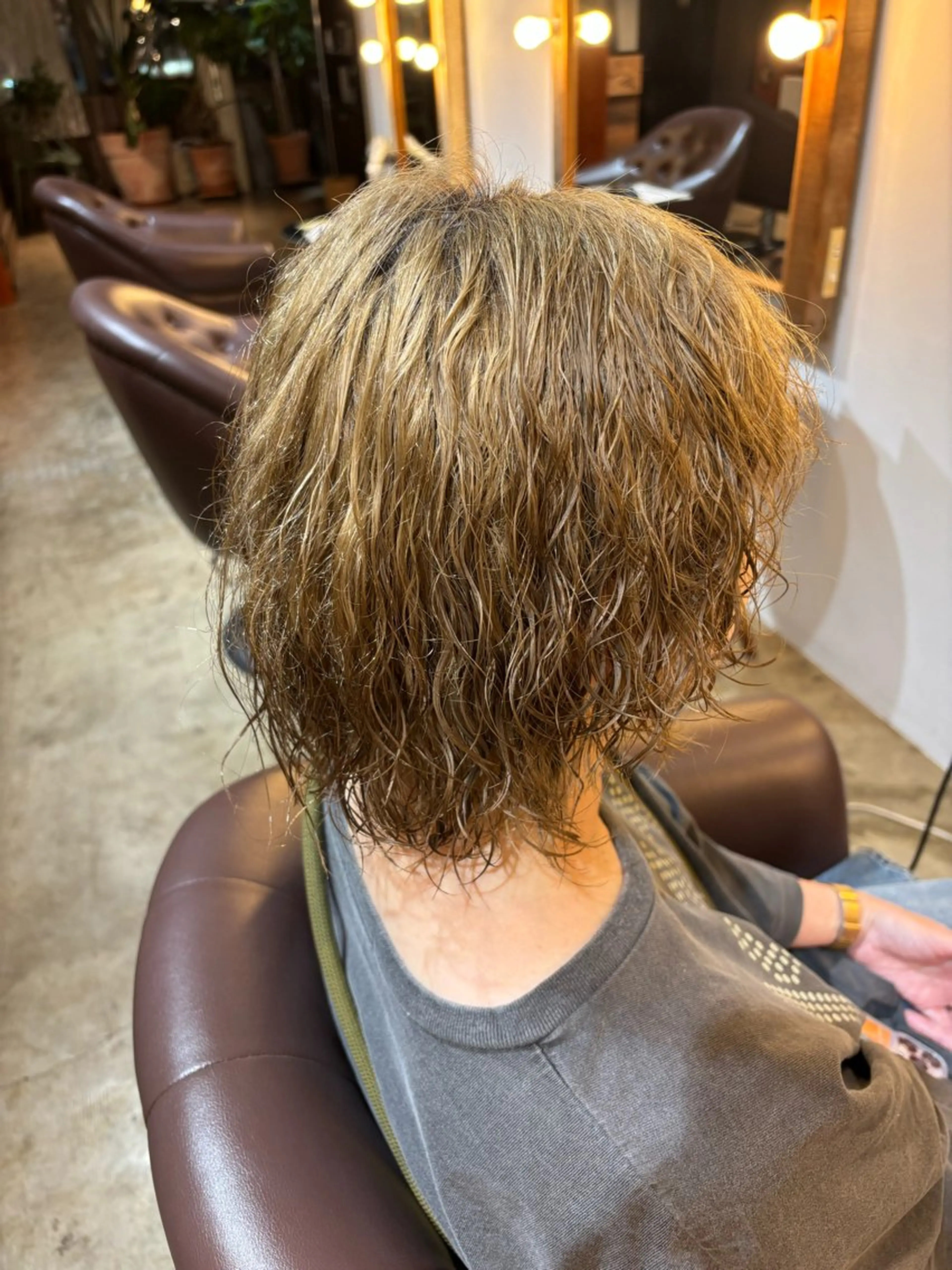 ミディアム パーマ ミディアムパーマ パーマ 平川 海夢のヘアスタイル