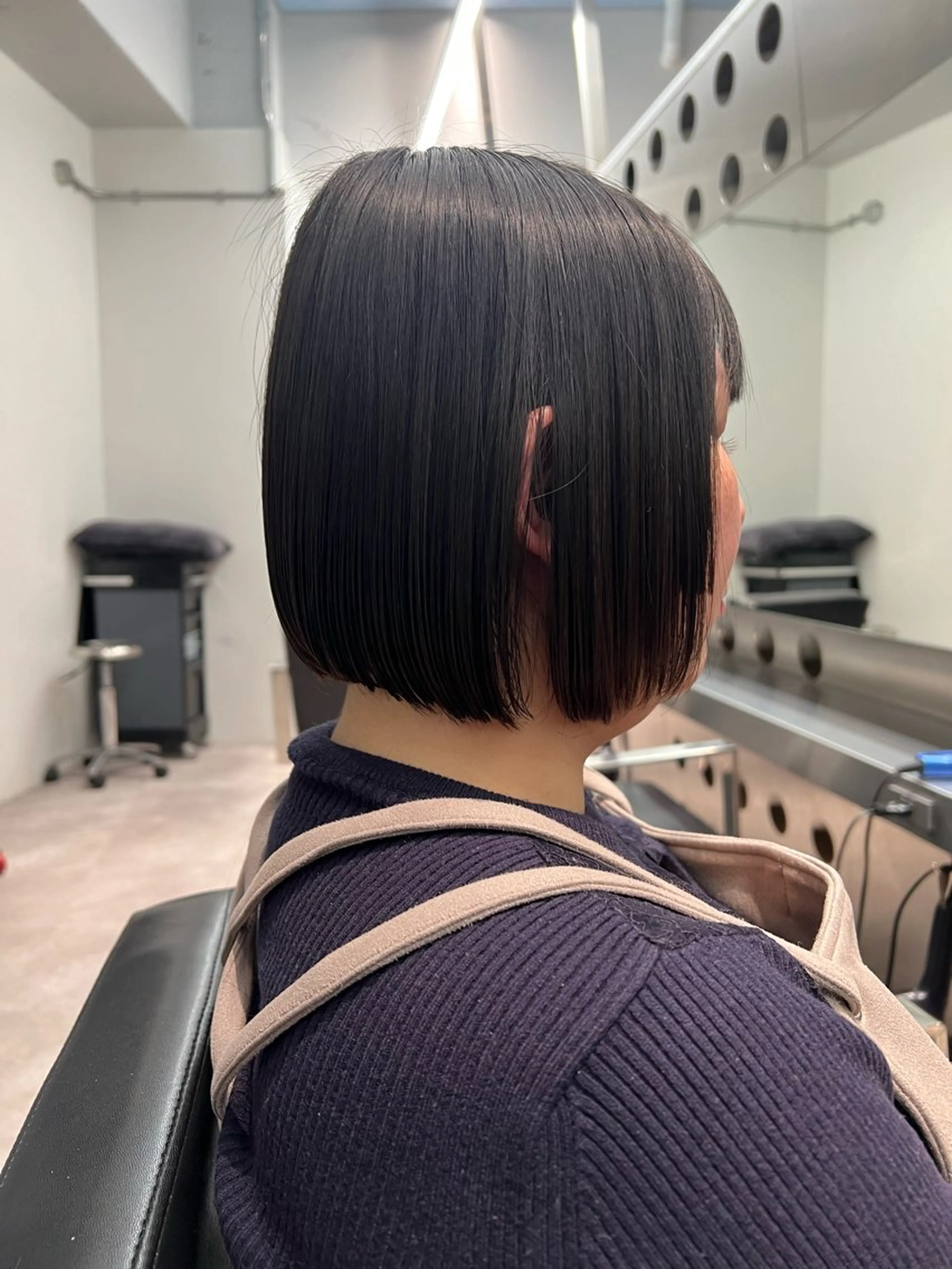 ショート パーマ ボブ 縮毛矯正 堀江 /木下椋麻のヘアスタイル