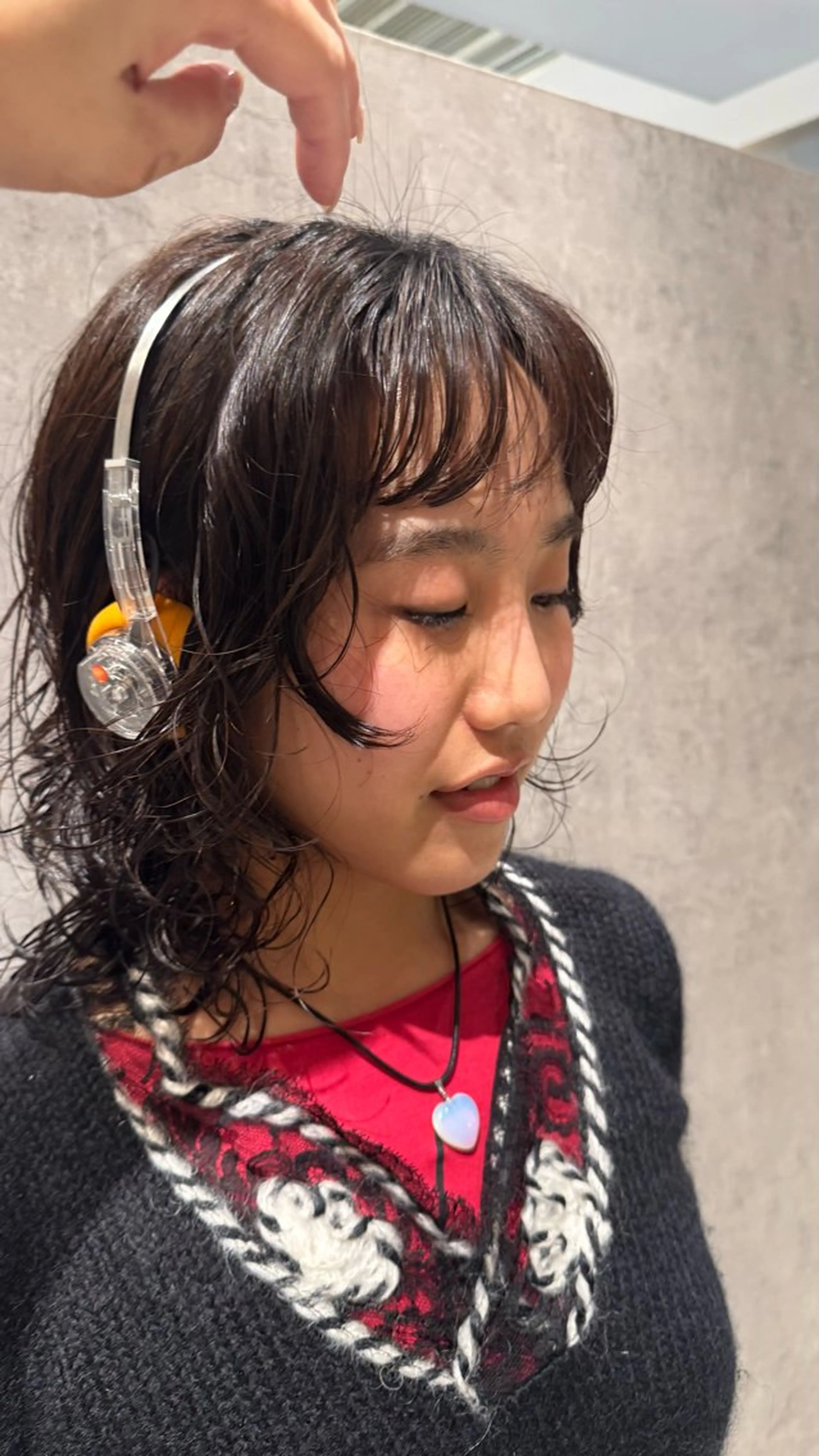 ミディアム パーマ カット パーマ くせ毛風パーマ🪡 hikariのヘアスタイル