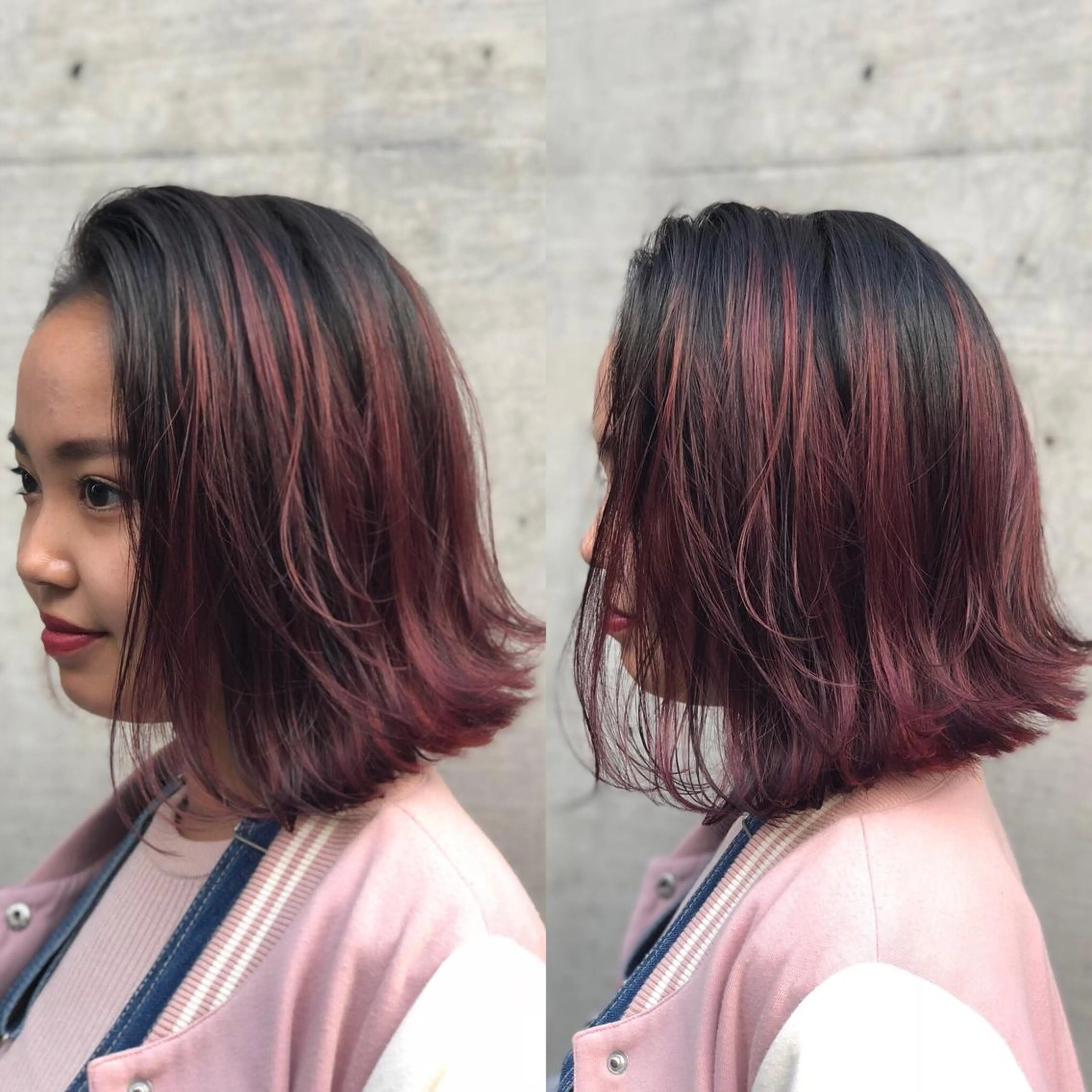 ミディアム カラー グラデーションカラー ピンクカラー ボブ ミニモお気に入り数 No.1宍戸雄弥のヘアスタイル