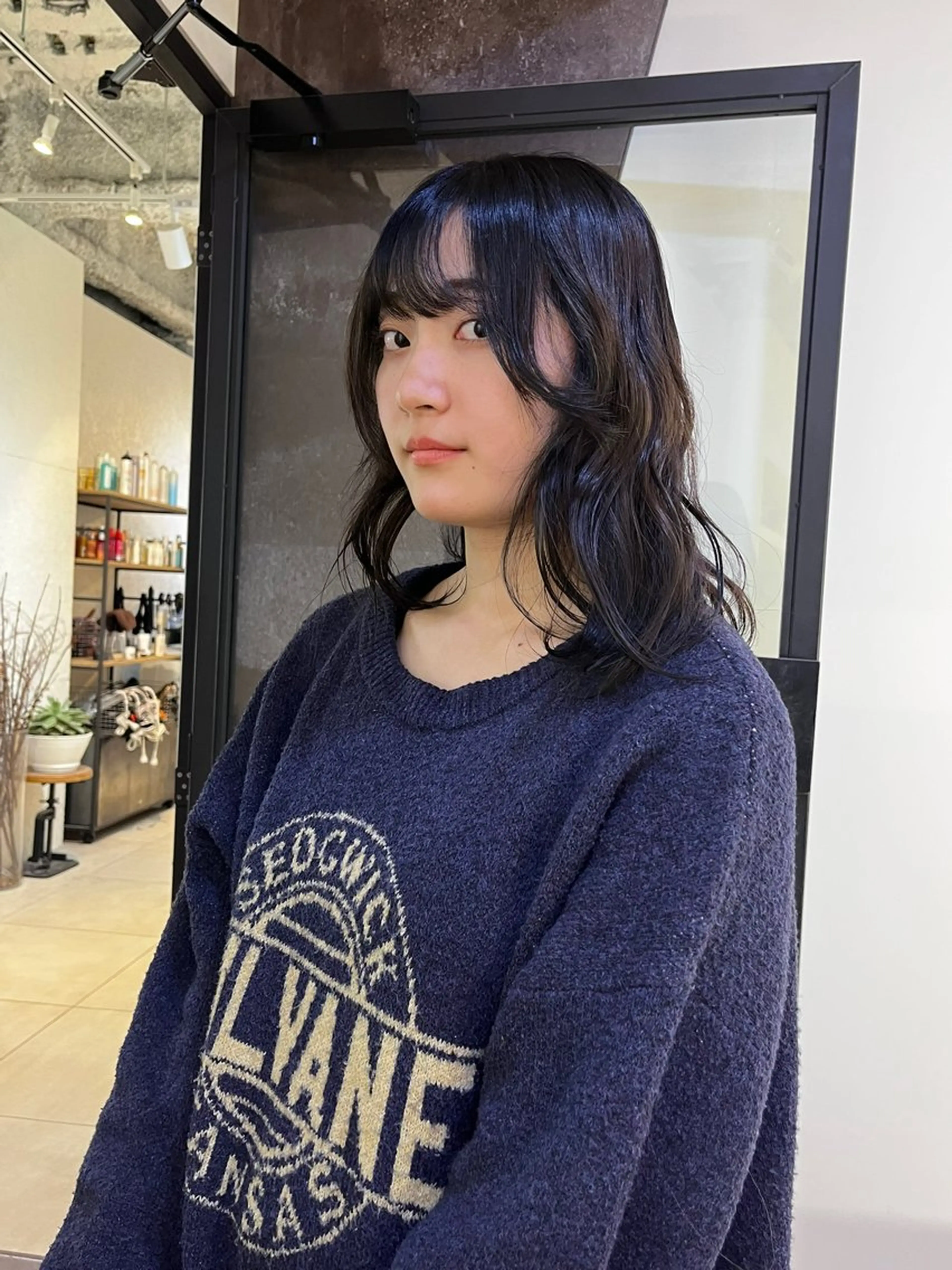 ロング カラー ダークグレー ダークグレージュ グレージュ ヘアカラー 友輝 /札幌美容師のヘアスタイル