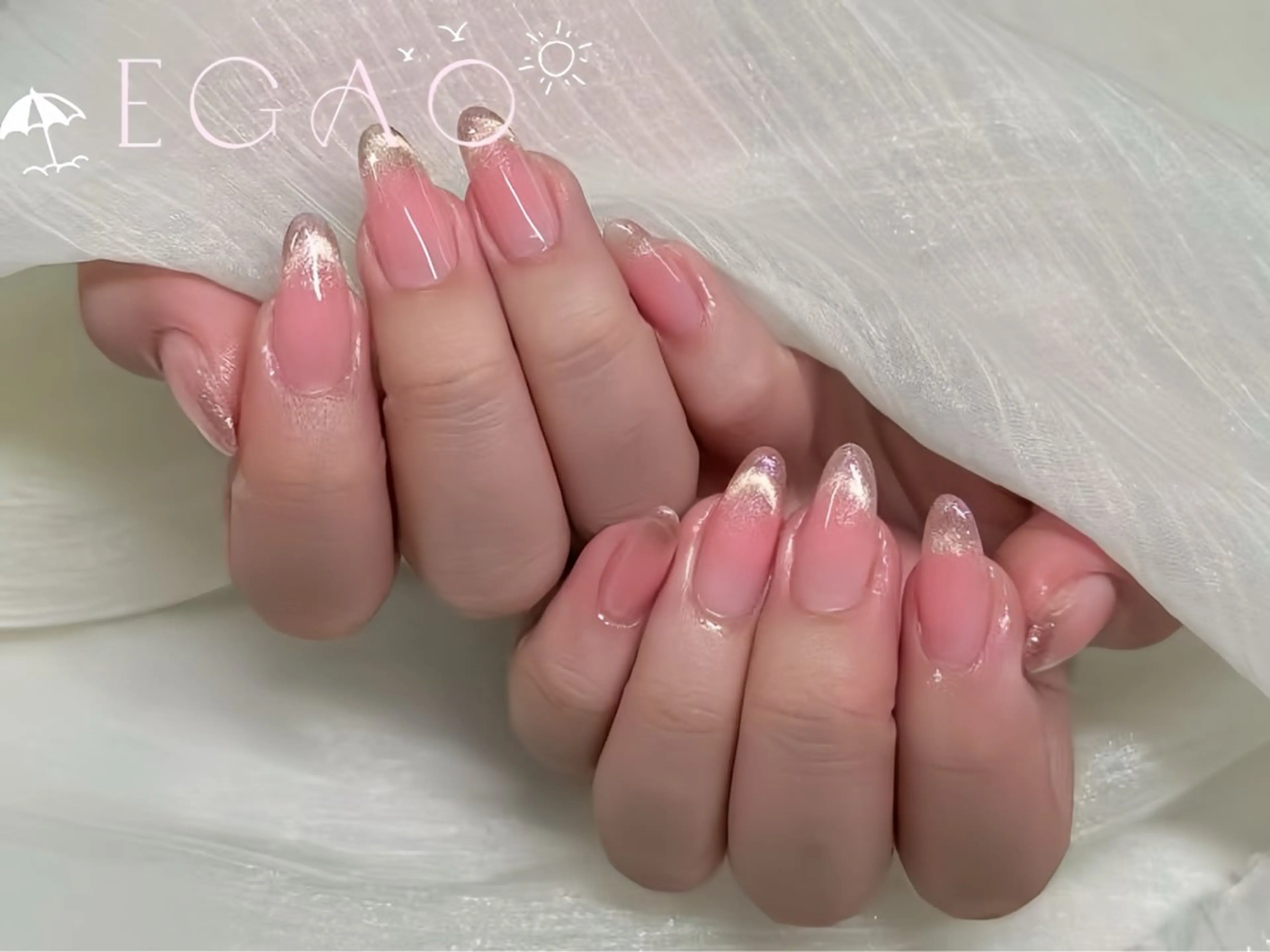 ネイル アートネイル フットネイル フレンチネイル ジェルネイル グラデーション ハンドネイル Egao Nail Salonのネイルデザイン