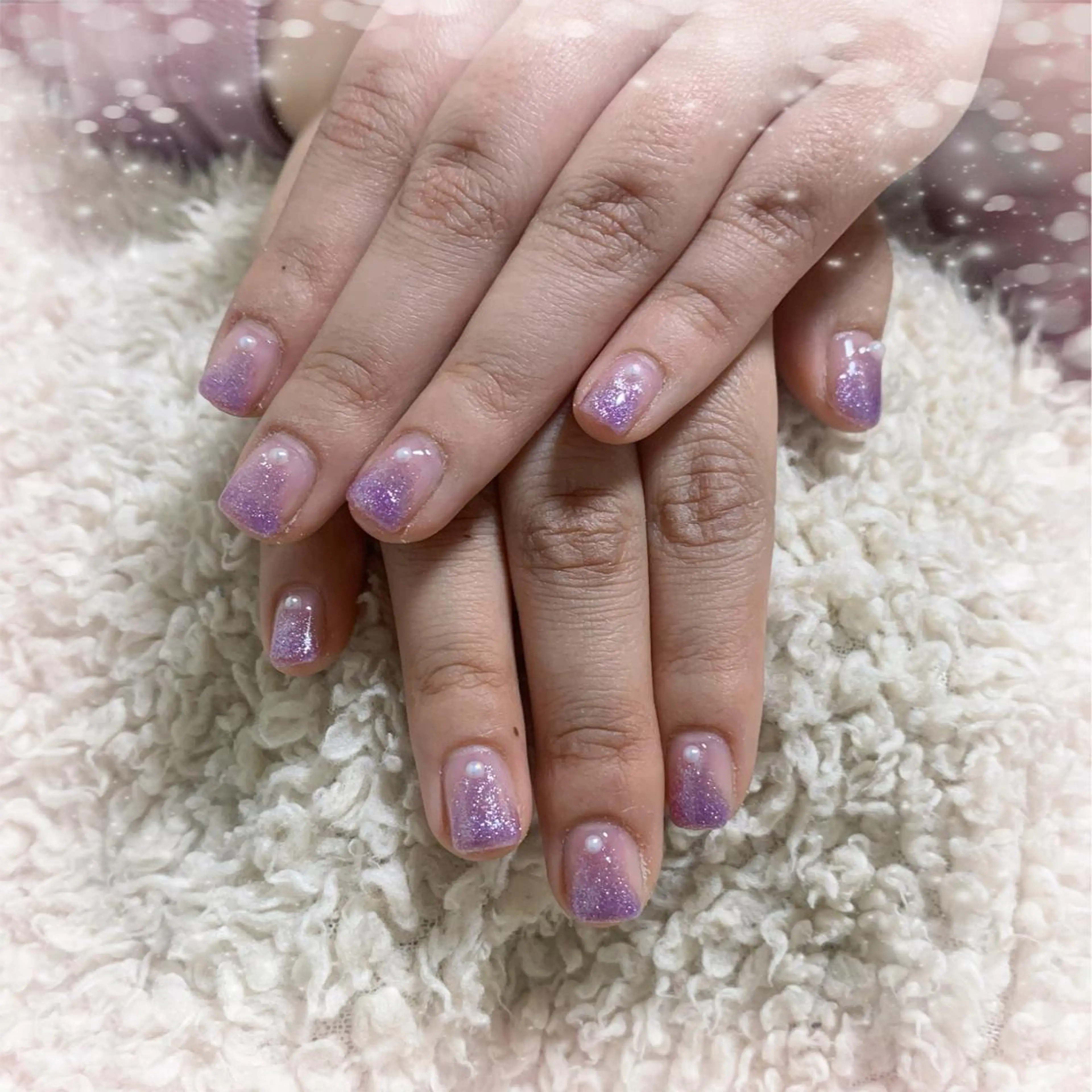 ネイル ラメ(グリッター) ラメグラデーション 林 ✨syousyouのネイルデザイン